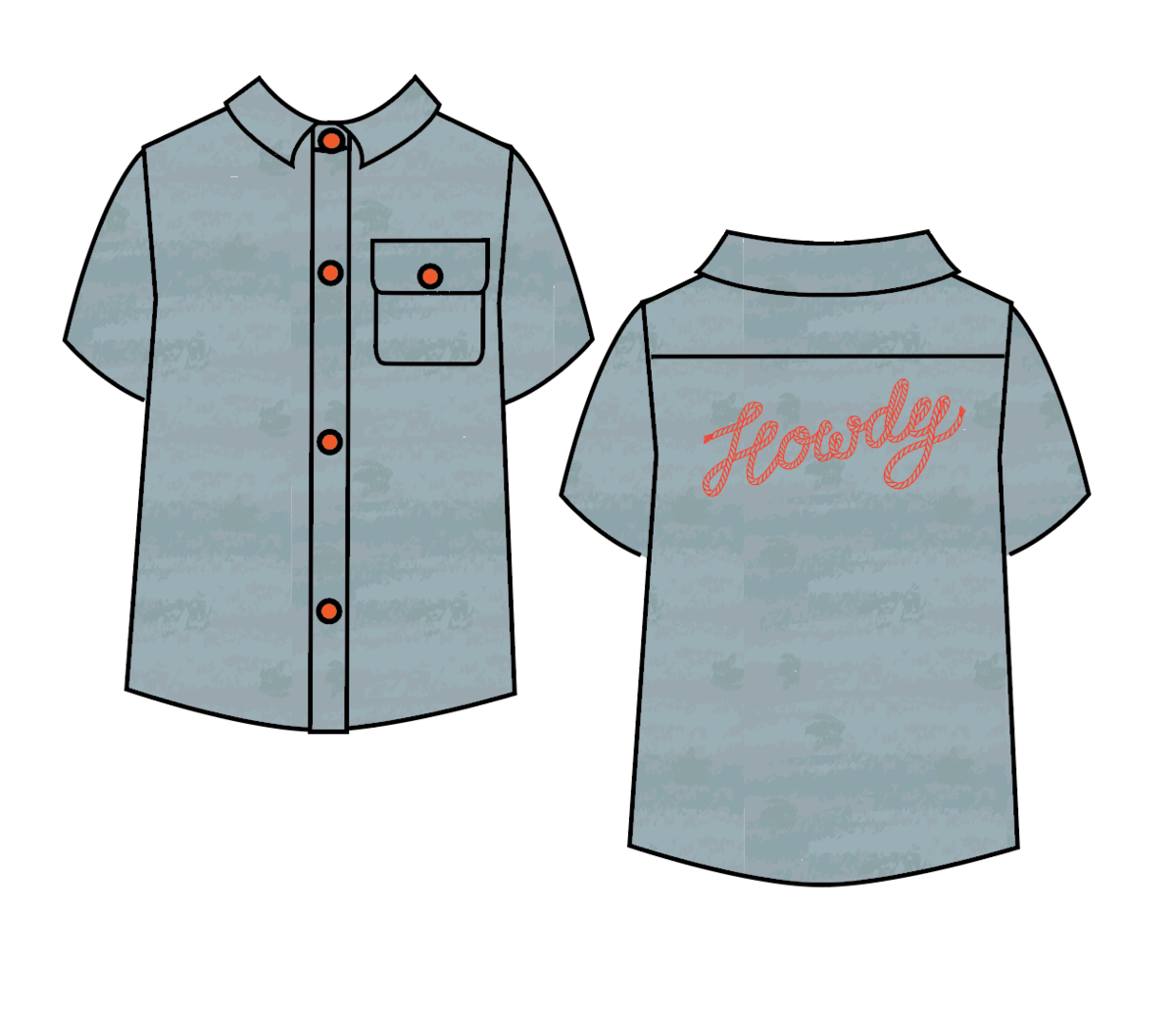Jerry Button Up Howdy Denim