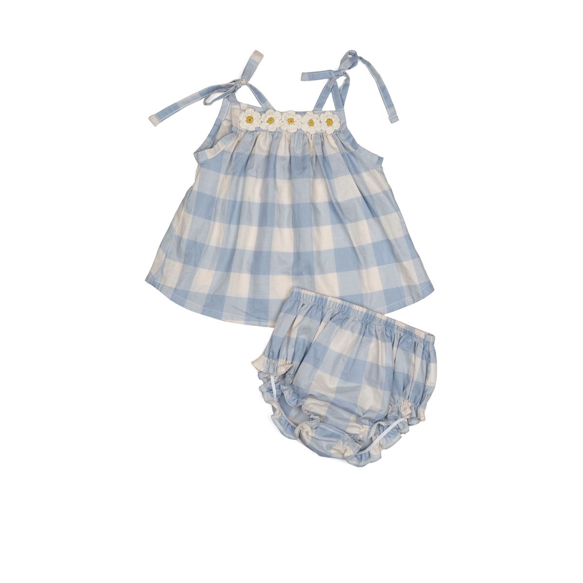 Crochet Daisy Two Piece Set