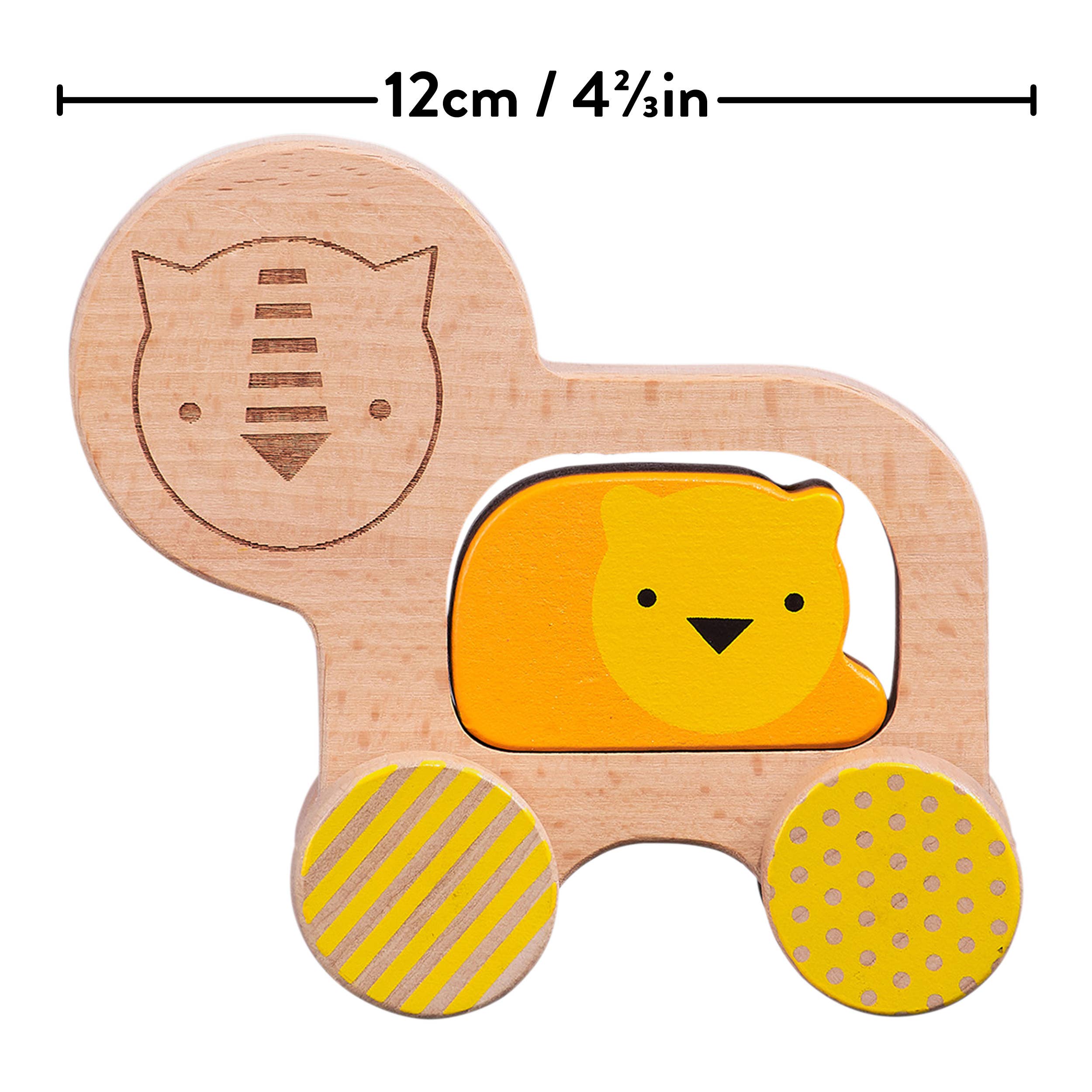 Chronicle Books - Wooden Push Along Lion Toy
