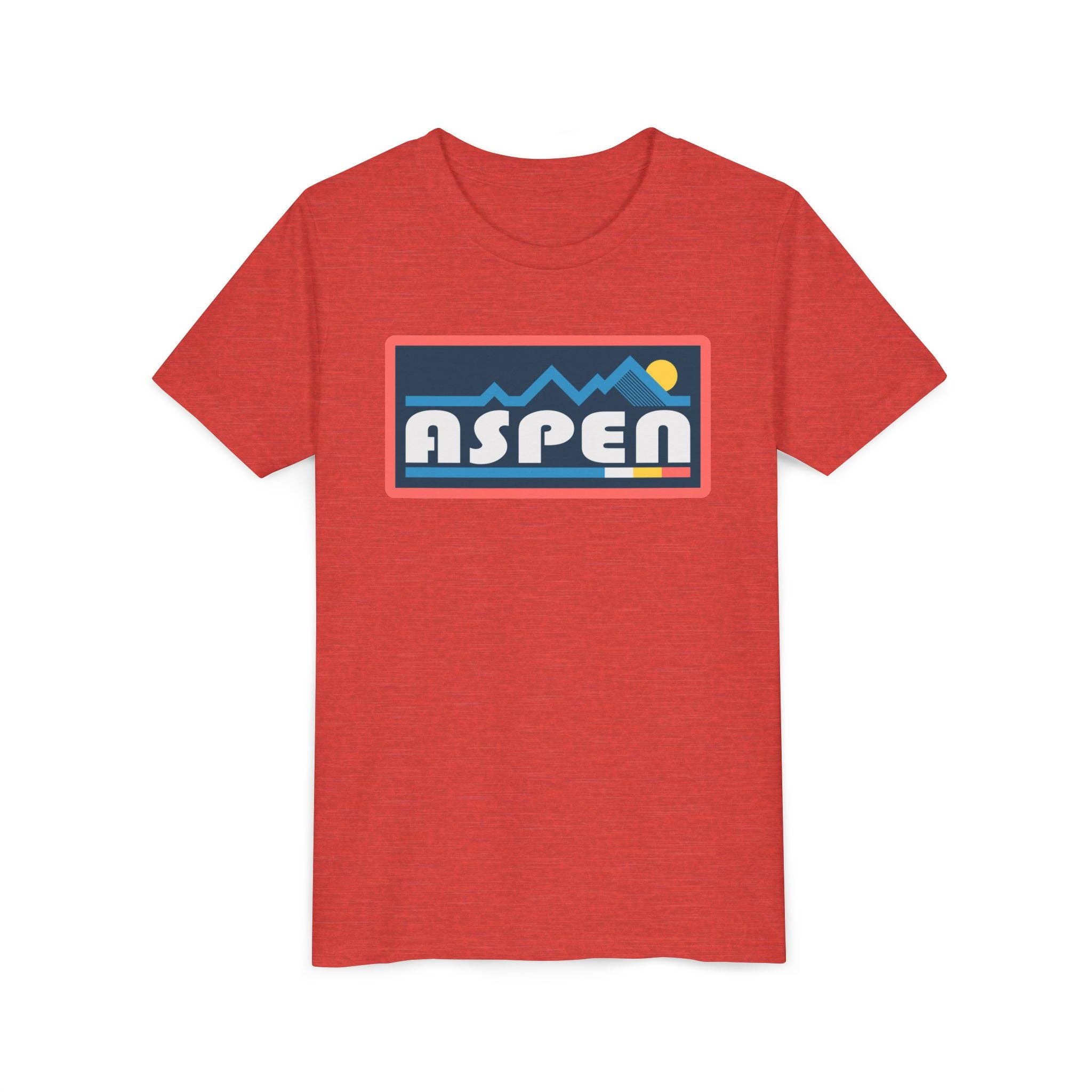 Hey Mountains - Aspen, Colorado Youth Graphic Tee - Kids Aspen T Shirt