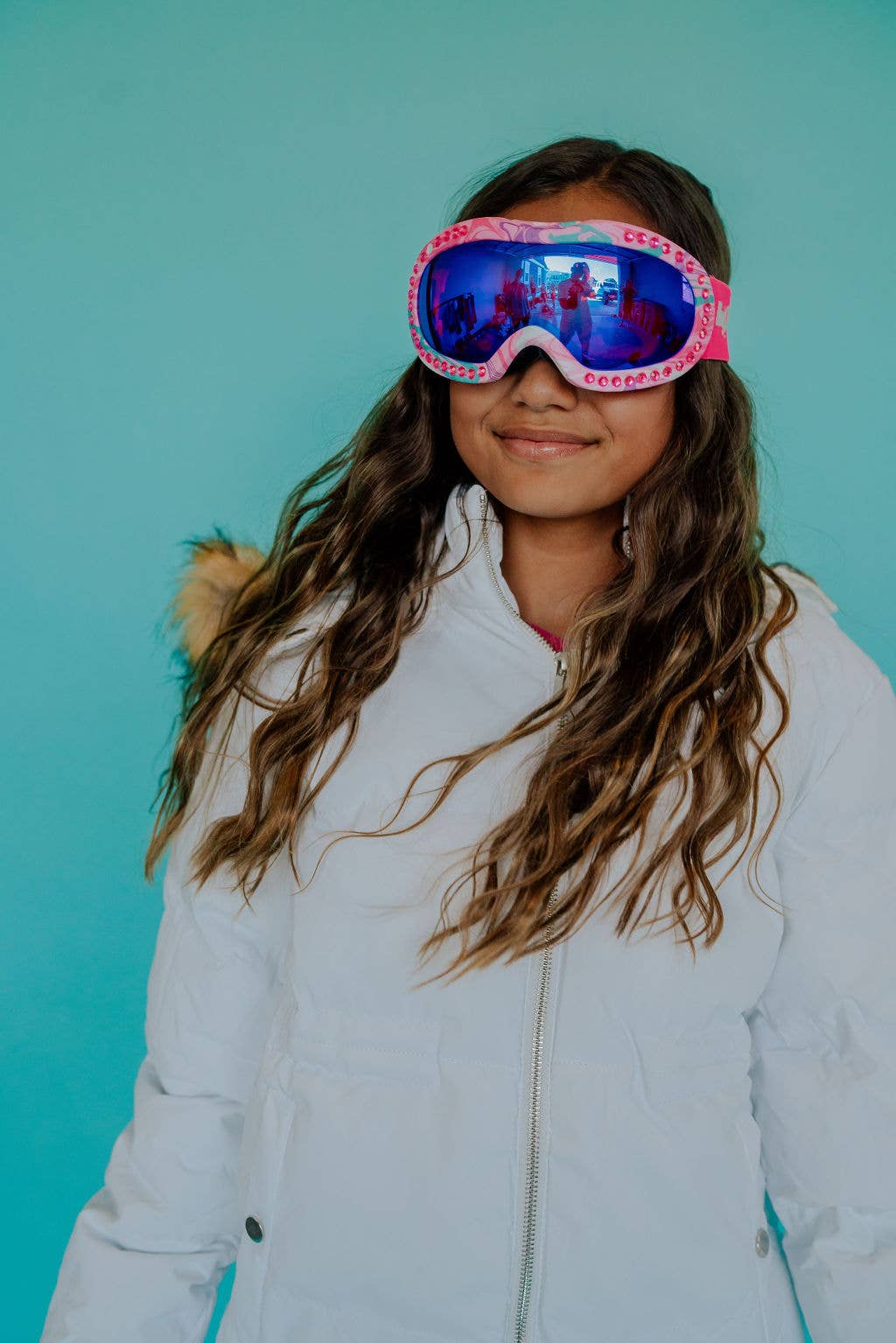 Bling2o - Swirls of Taffy | Kids Winter Ski Snow Goggle