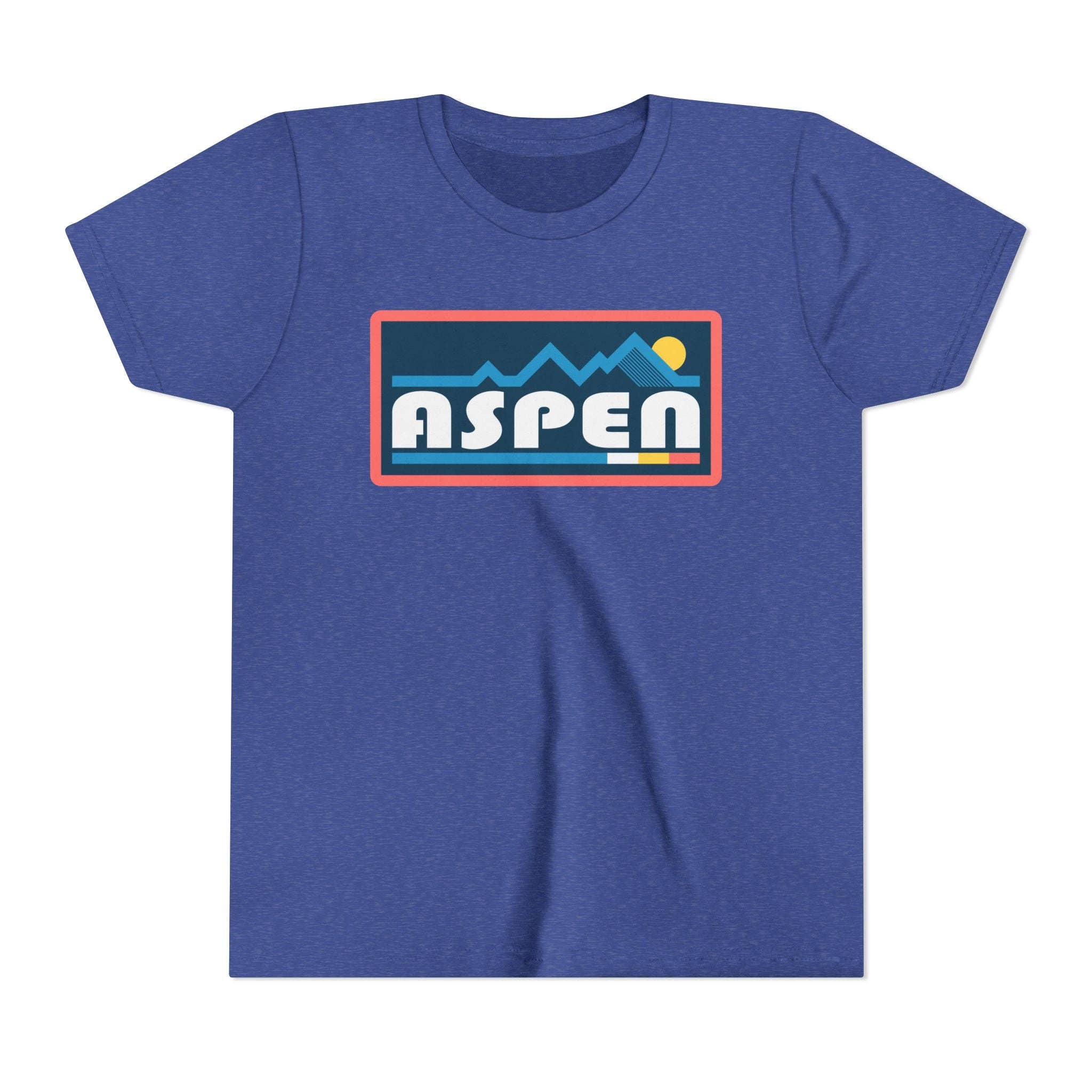 Hey Mountains - Aspen, Colorado Youth Graphic Tee - Kids Aspen T Shirt