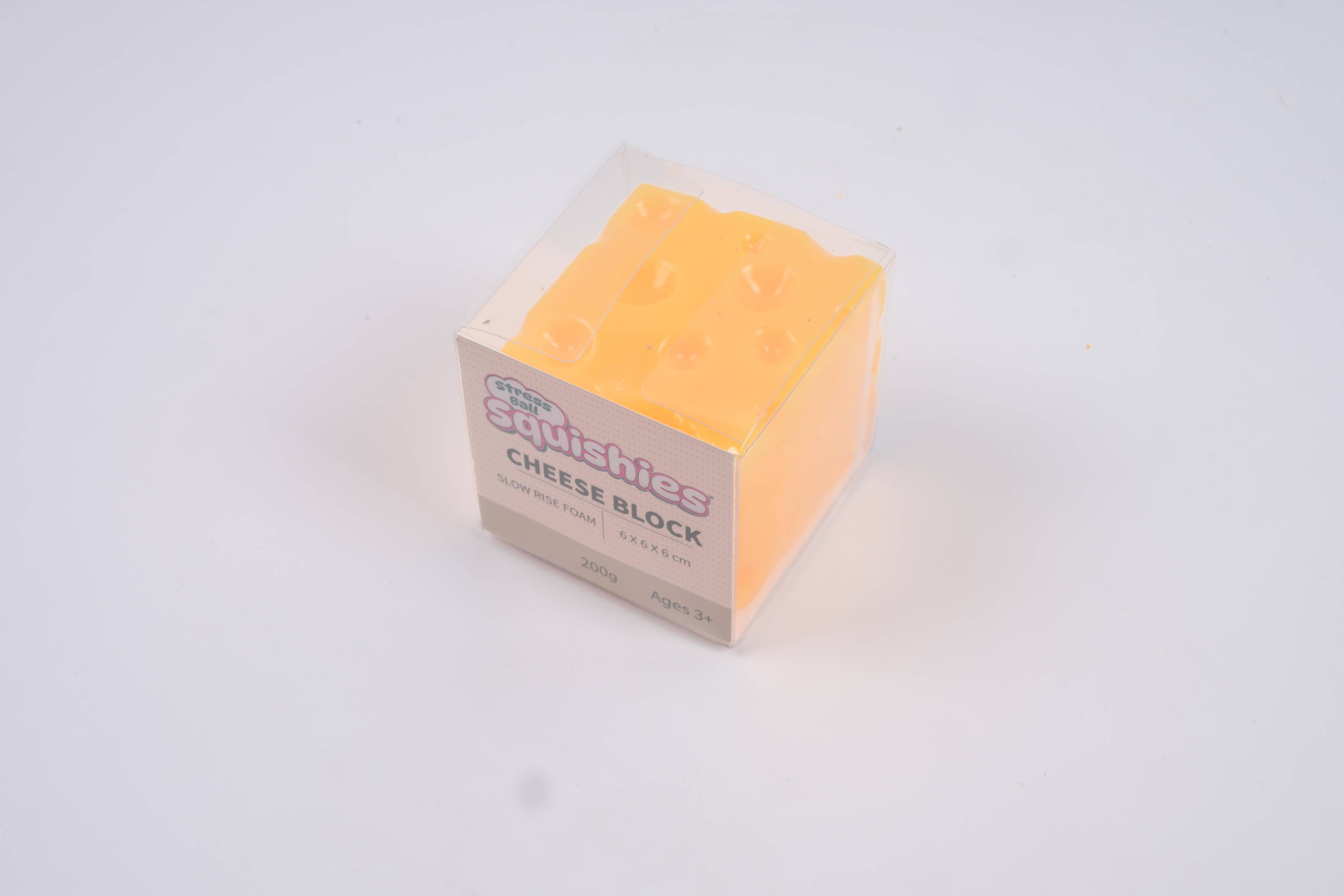 Showcase - Cheese Cube Slow-Rise Squishy Fidget Toy (1pc)