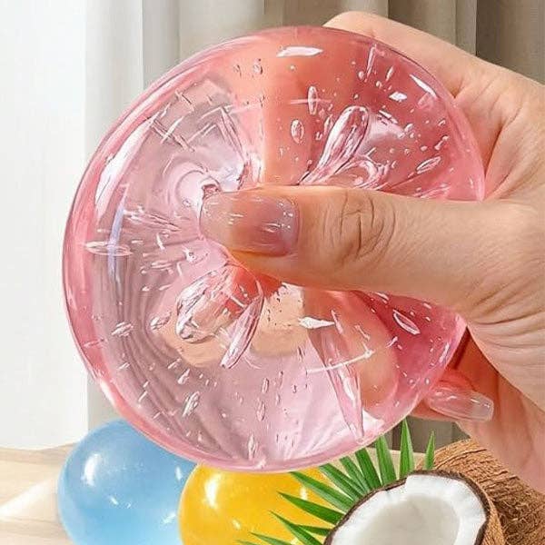 Showcase - Coconut Oil Squishies® Solid Squish Fidget Stress Ball (1pc) Assorted Colors