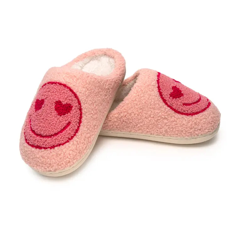 Kids Iconic Symbols Slippers Blue