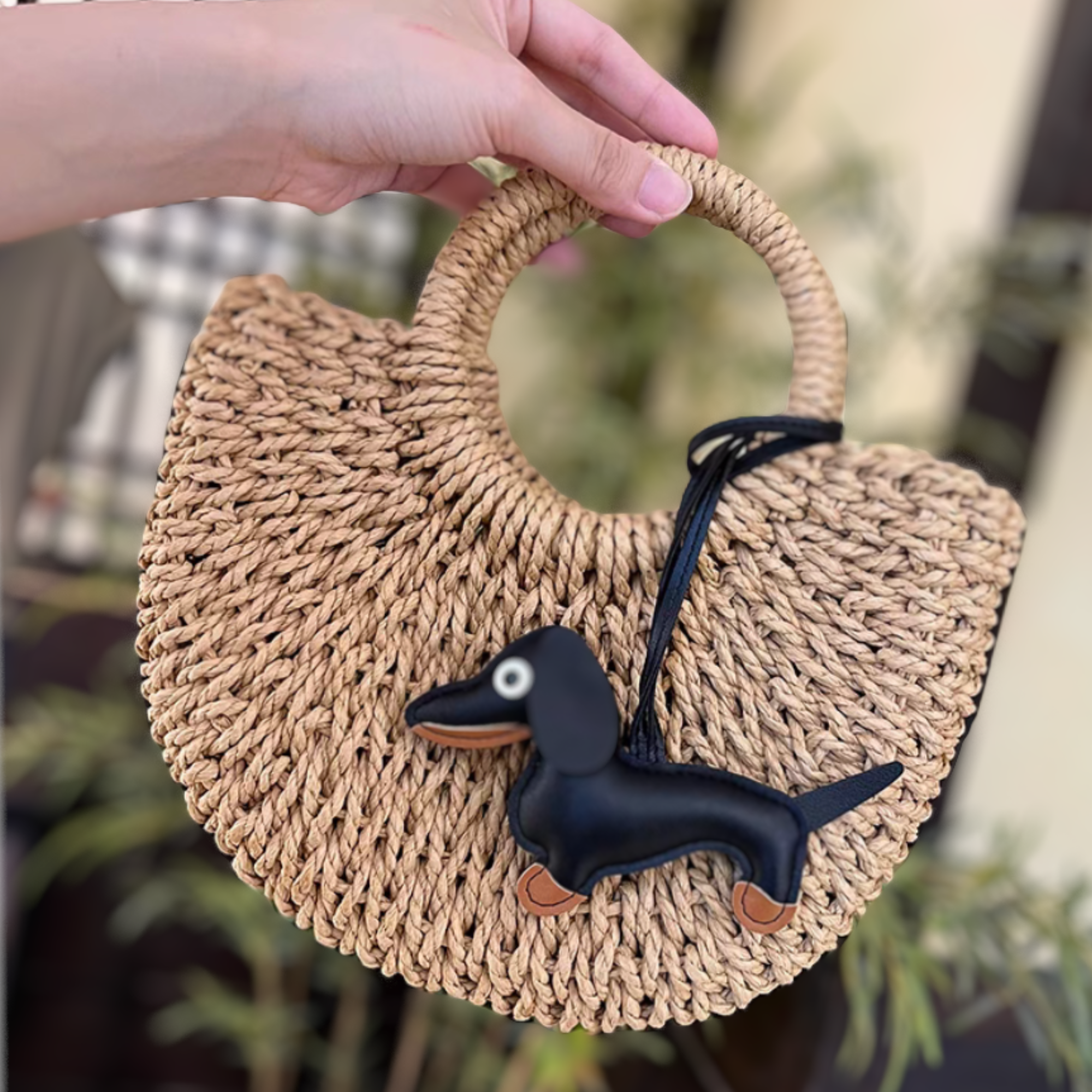 DrifWoo - Dachshund Leather Bag Charm – Adorable Dog Charm for Bags