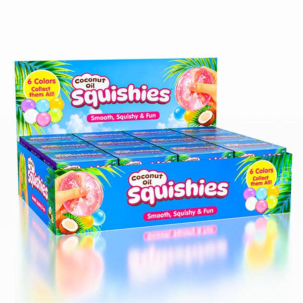 Showcase - Coconut Oil Squishies® Solid Squish Fidget Stress Ball (1pc) Assorted Colors
