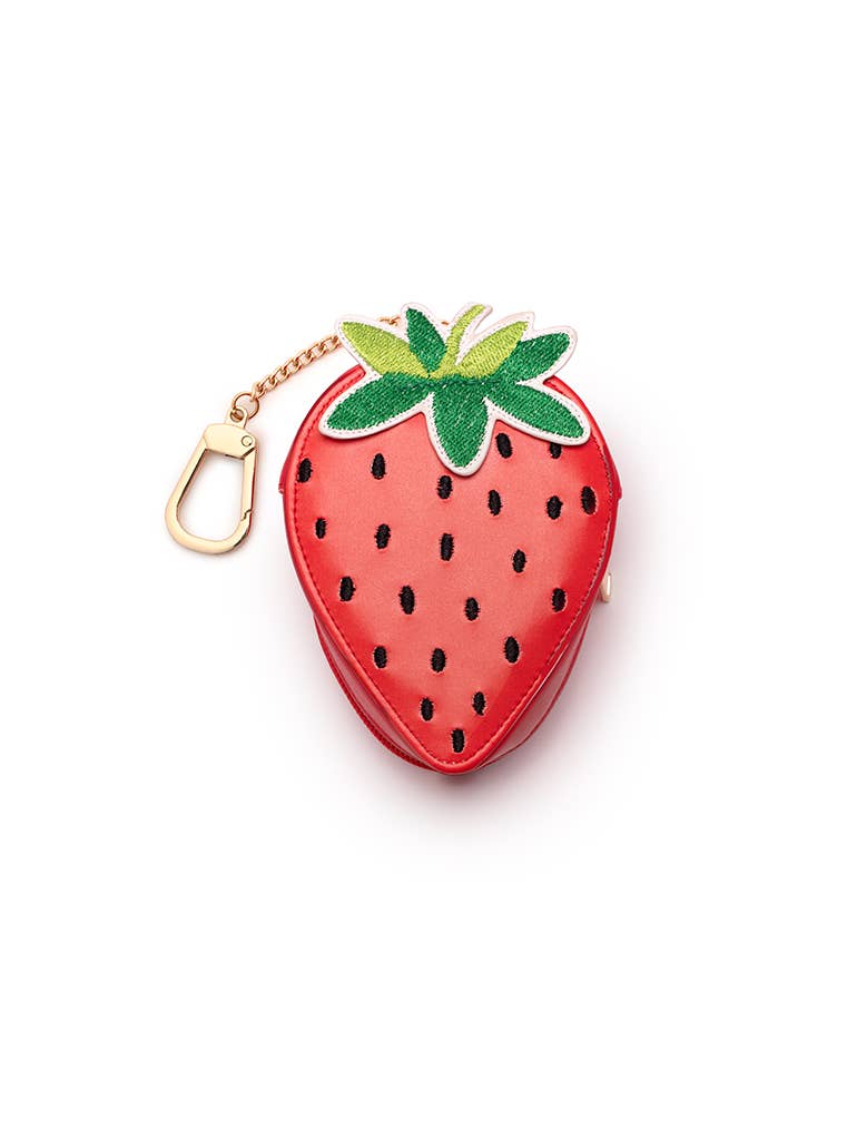 Living Royal - 2-in-1 Bag Charm & Reusable Shopper Bag - Ripe Strawberry
