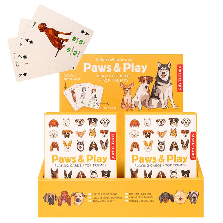 Kikkerland Design Inc - Paws & Play Playing Cards