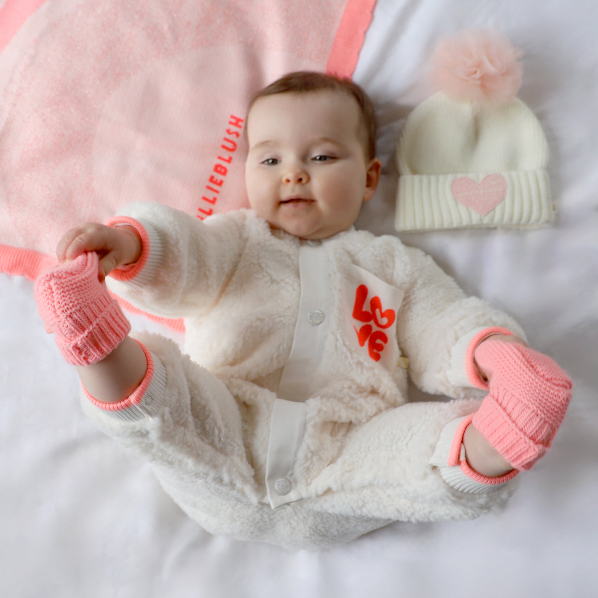 Newborn Faux Sherling Overalls