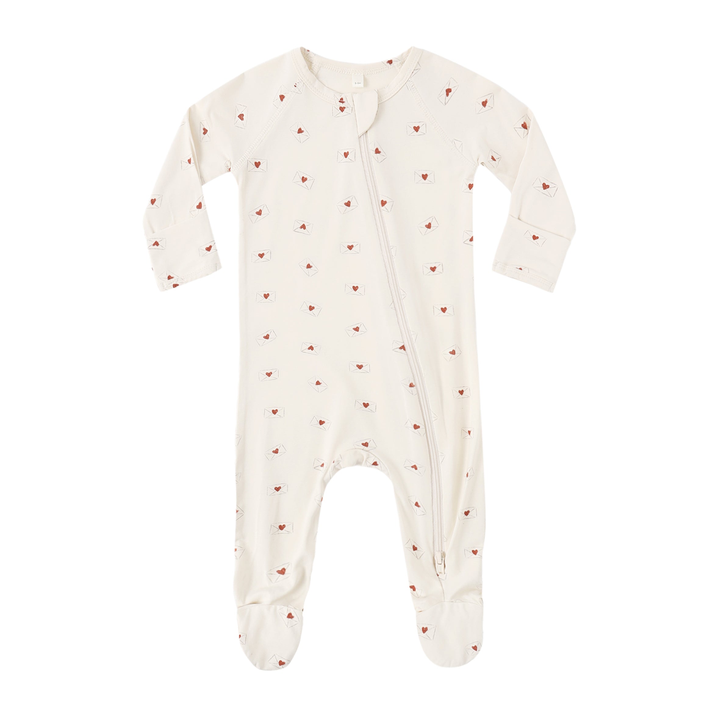 Bamboo Swaddle + Knotted Hat Valentine