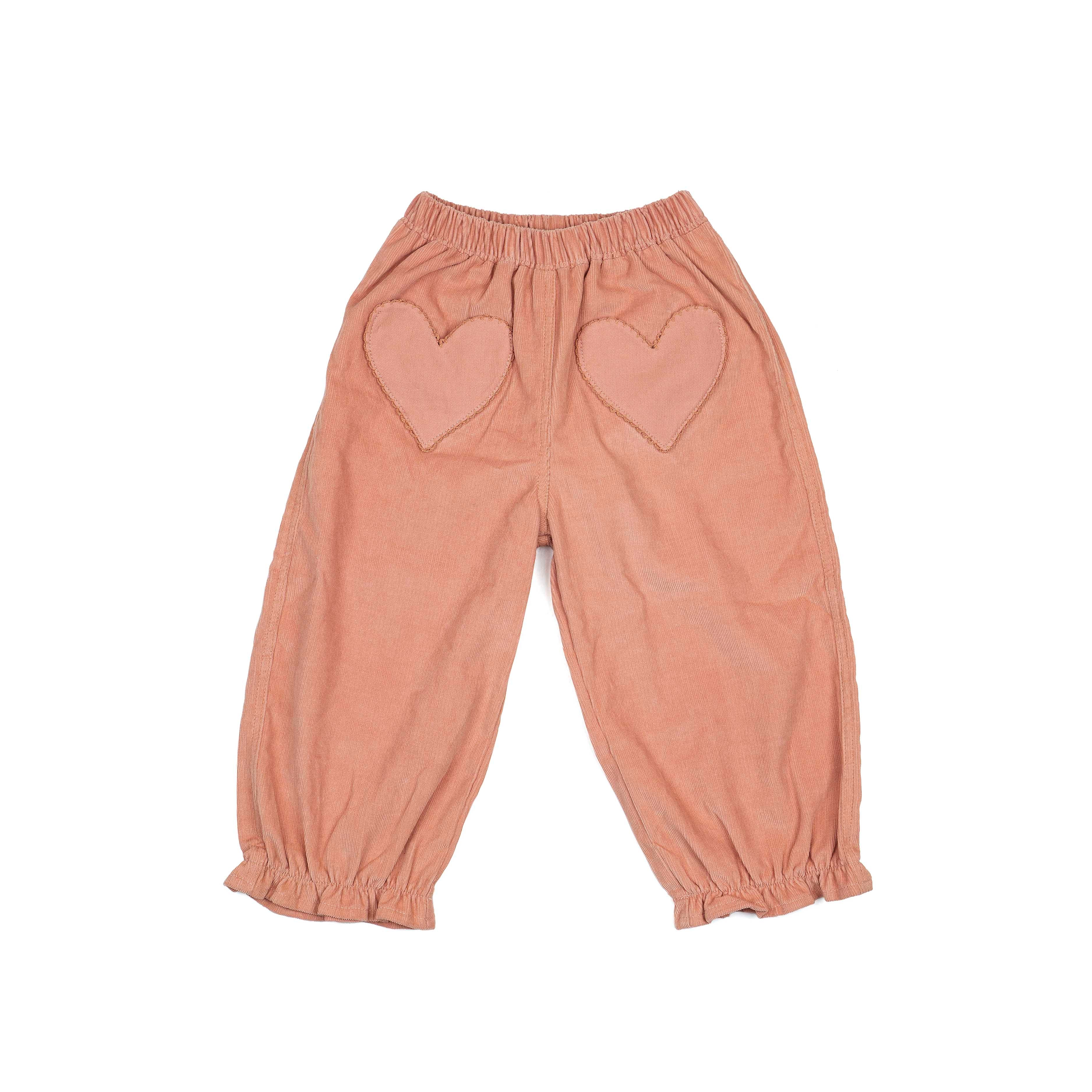 Heart Pocket Pants Desert Rose