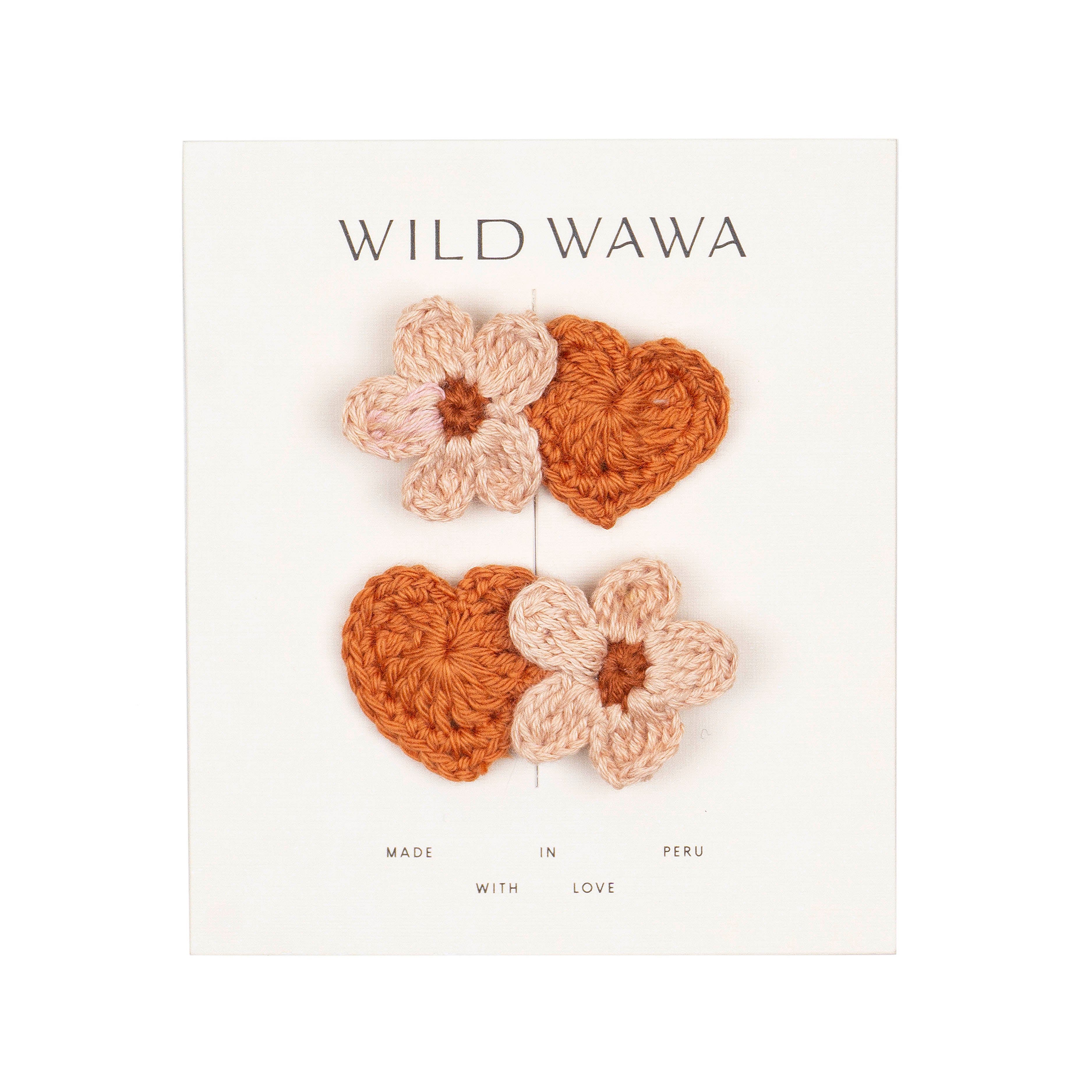 Crochet Clip Set Desert Rose