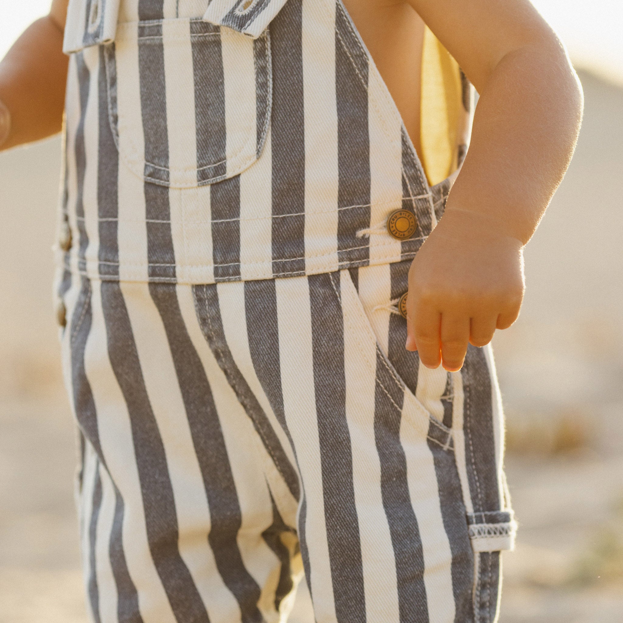 Denim Shortall navy Stripe