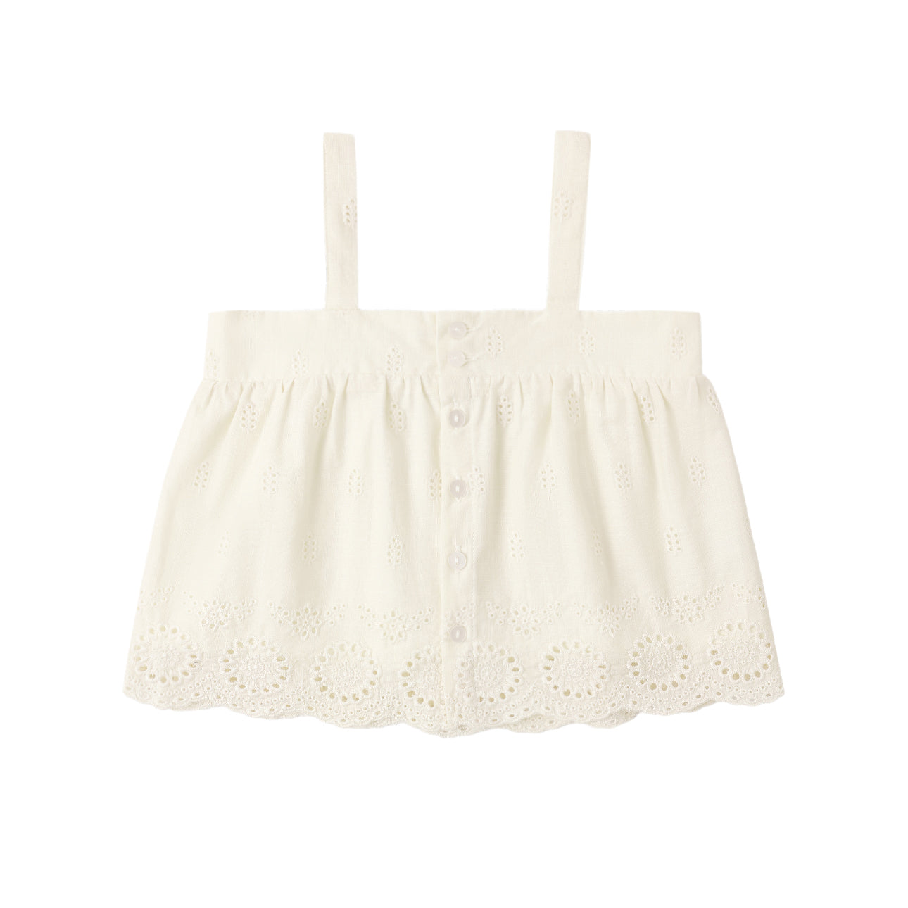 Eyelet Swing Top Ivory