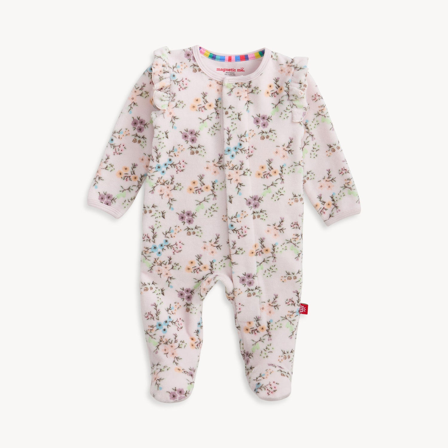 Emily Velour Magnetic Footie