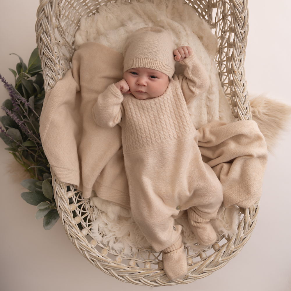 Luxury CashmereBaby Hat Naturale
