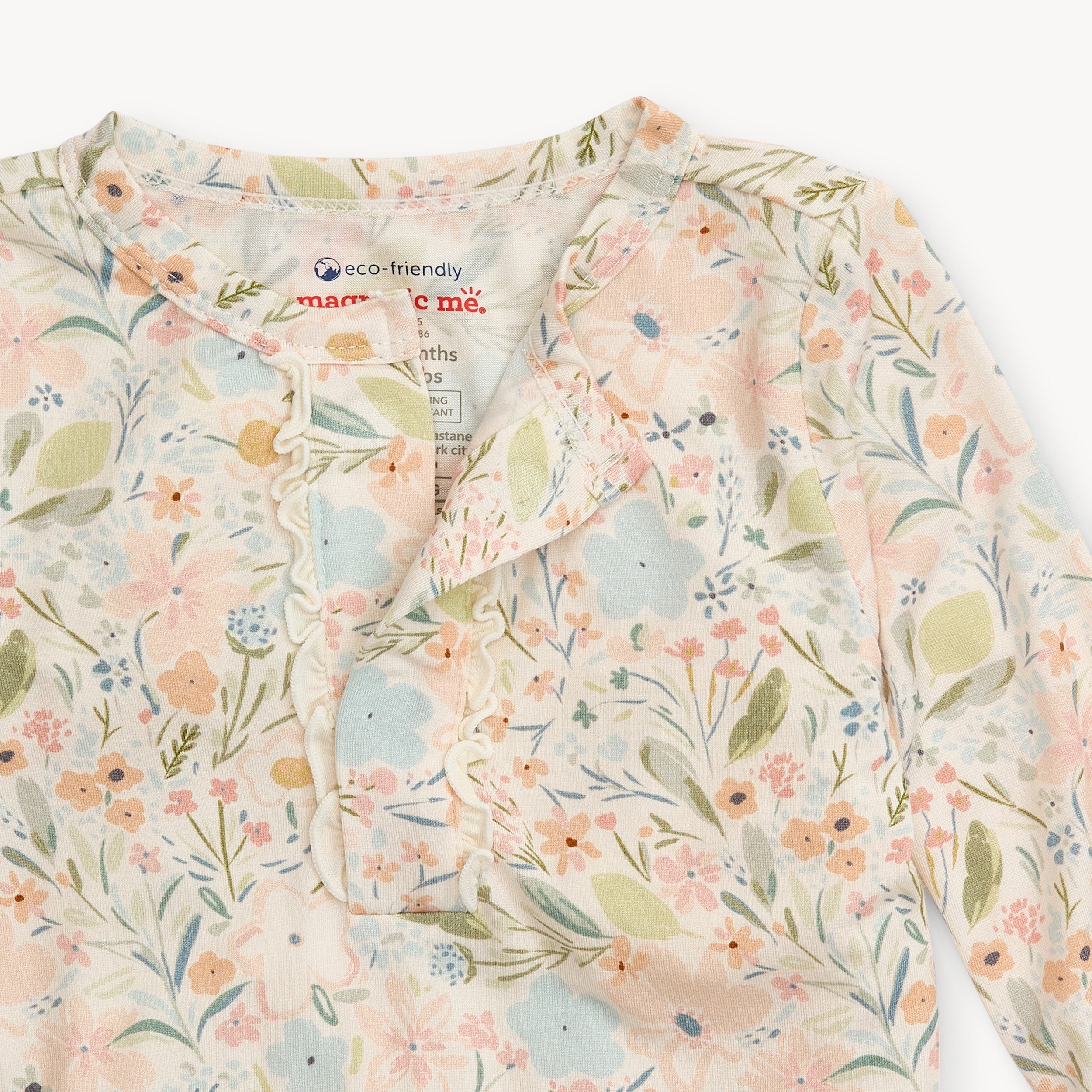 Charlotte Long Sleeve Modal Pajamas with Ruffle