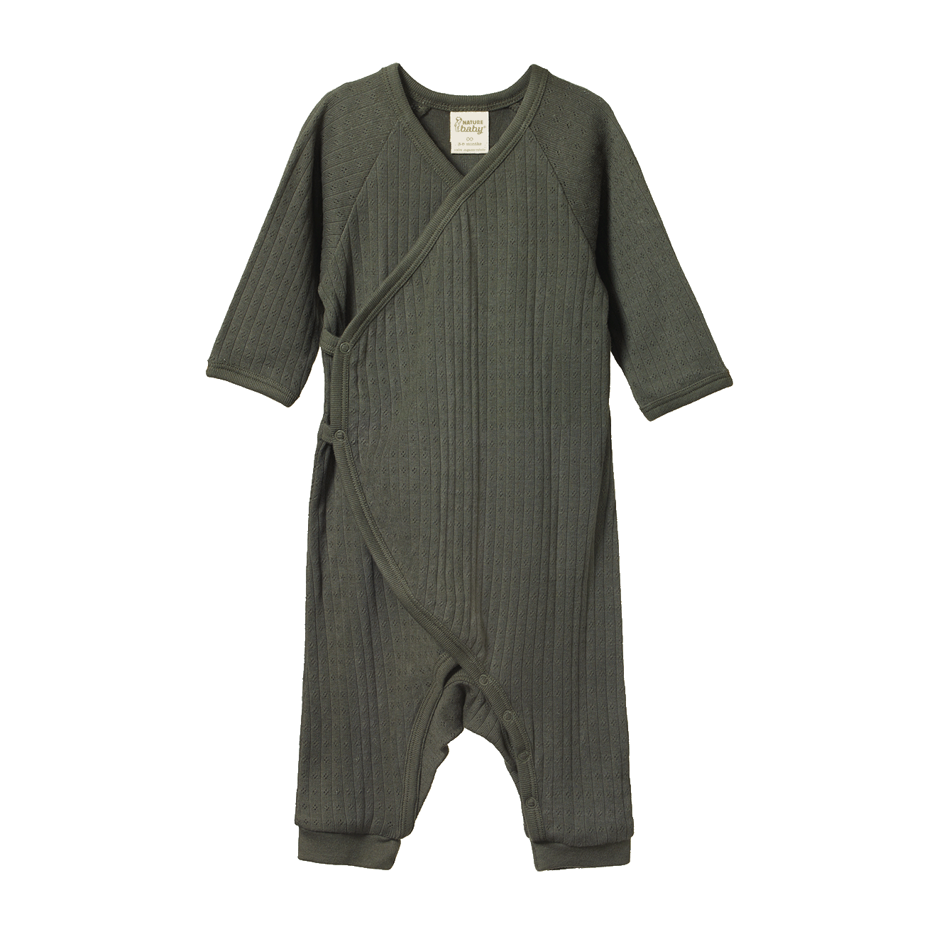 Kimono Stretch and Grow Suit Pointelle Thyme