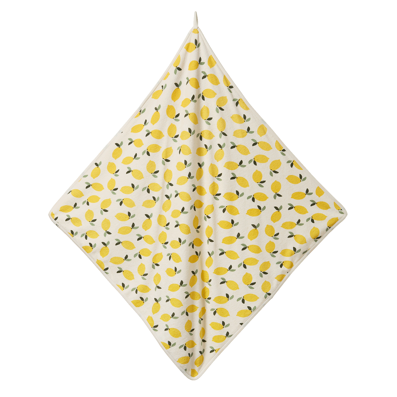 Hooded Towel Lemon Print Terry