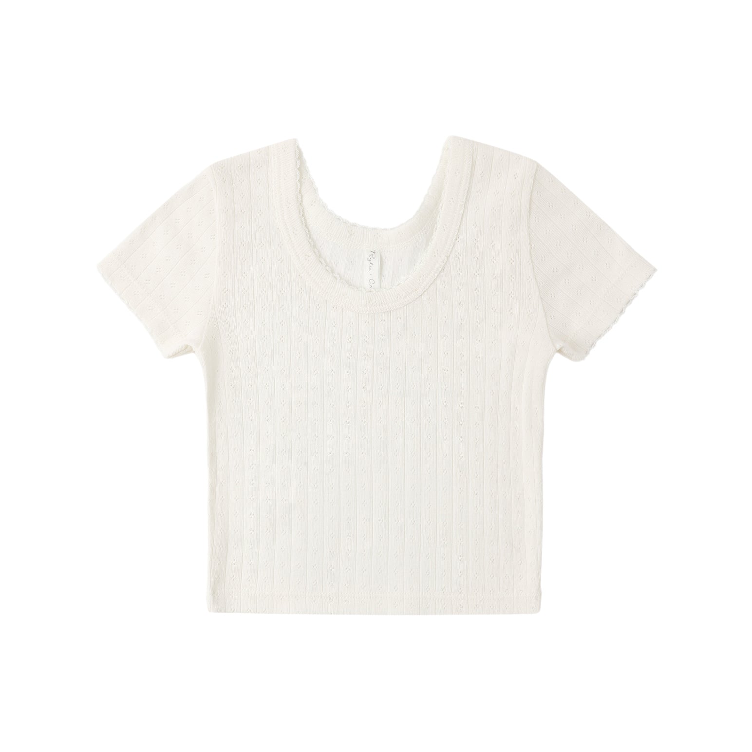 Pointelle Tee Ivory