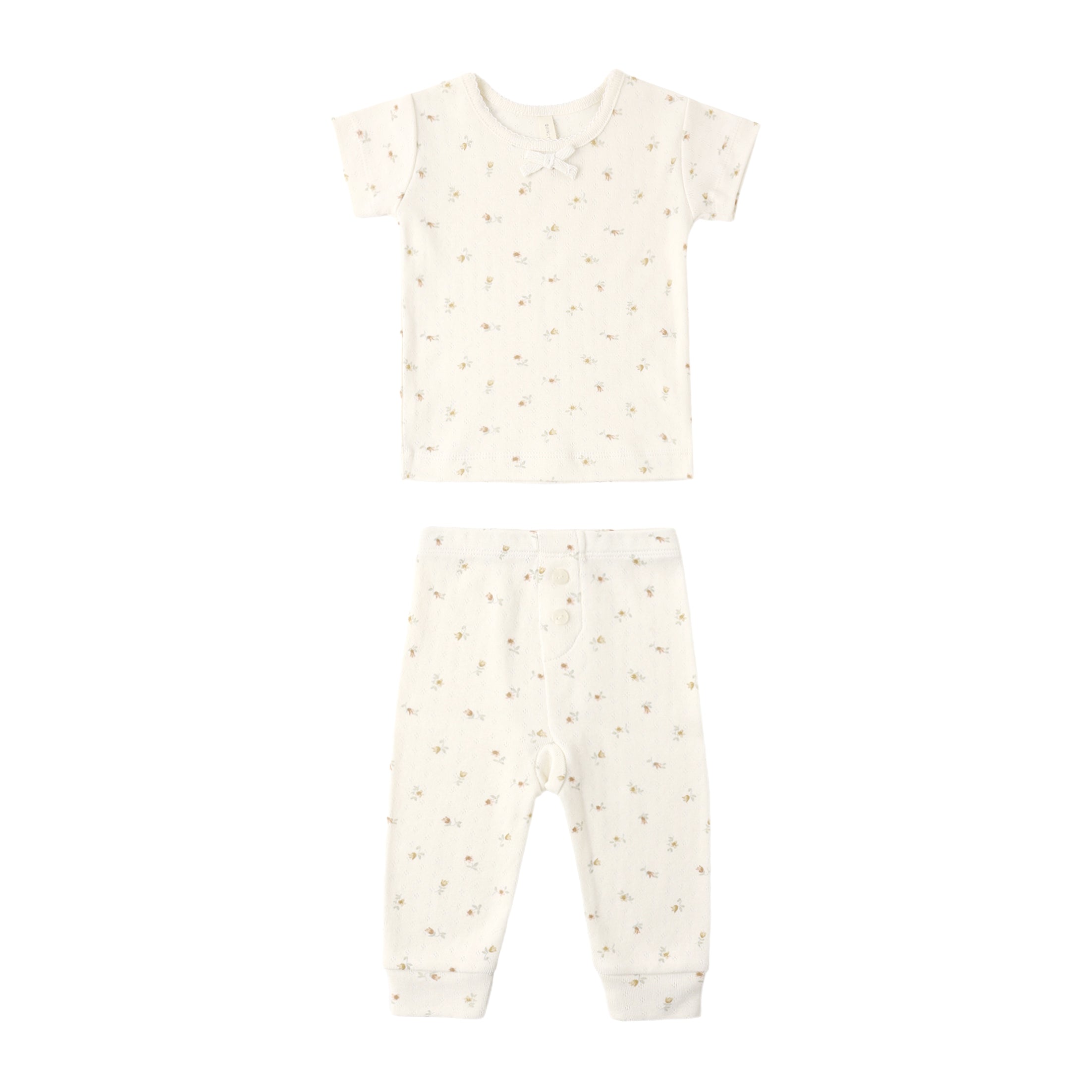 Pointelle Tee + Legging Petite Fleur