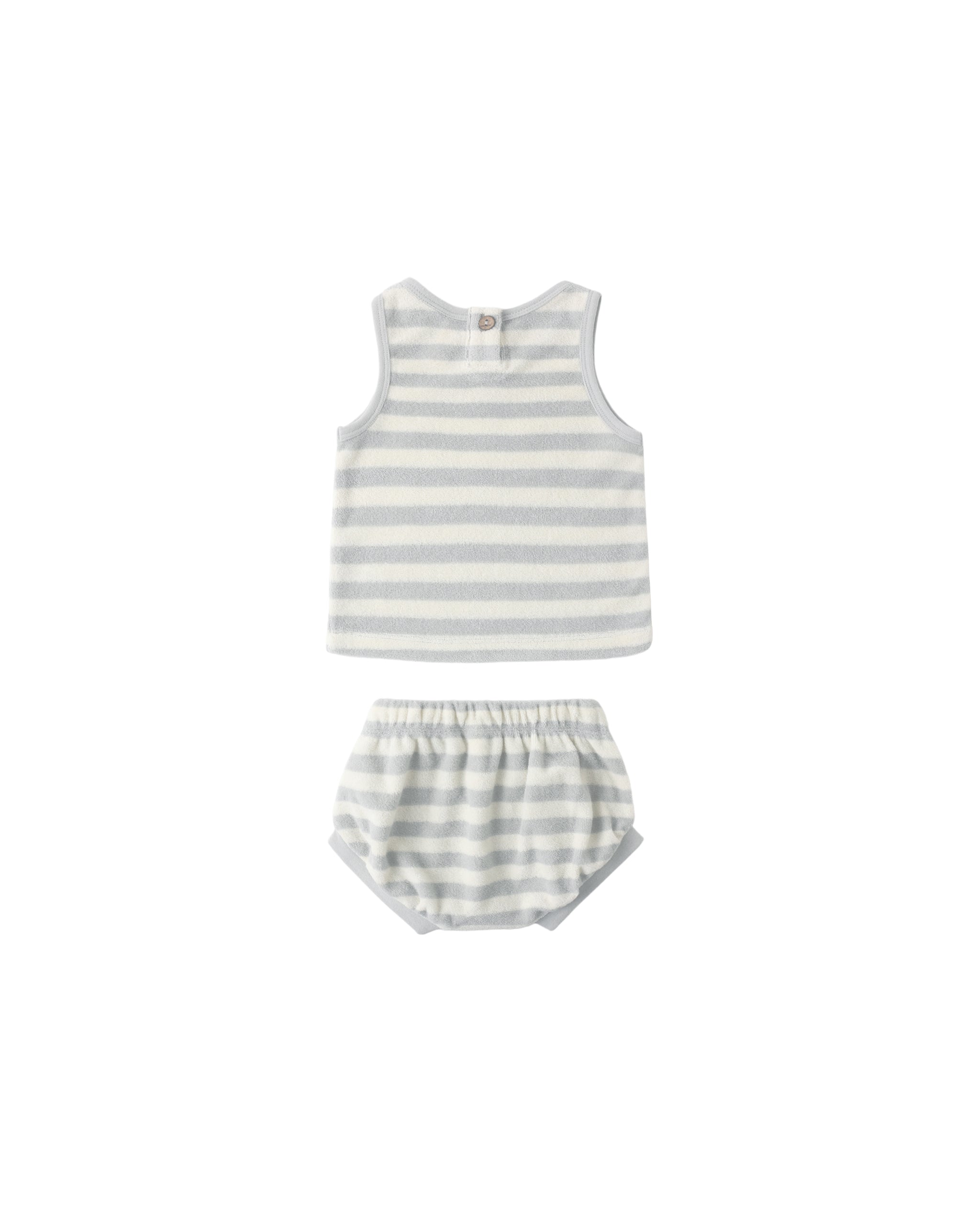 Terry Tank + Short Set Sky Stripe