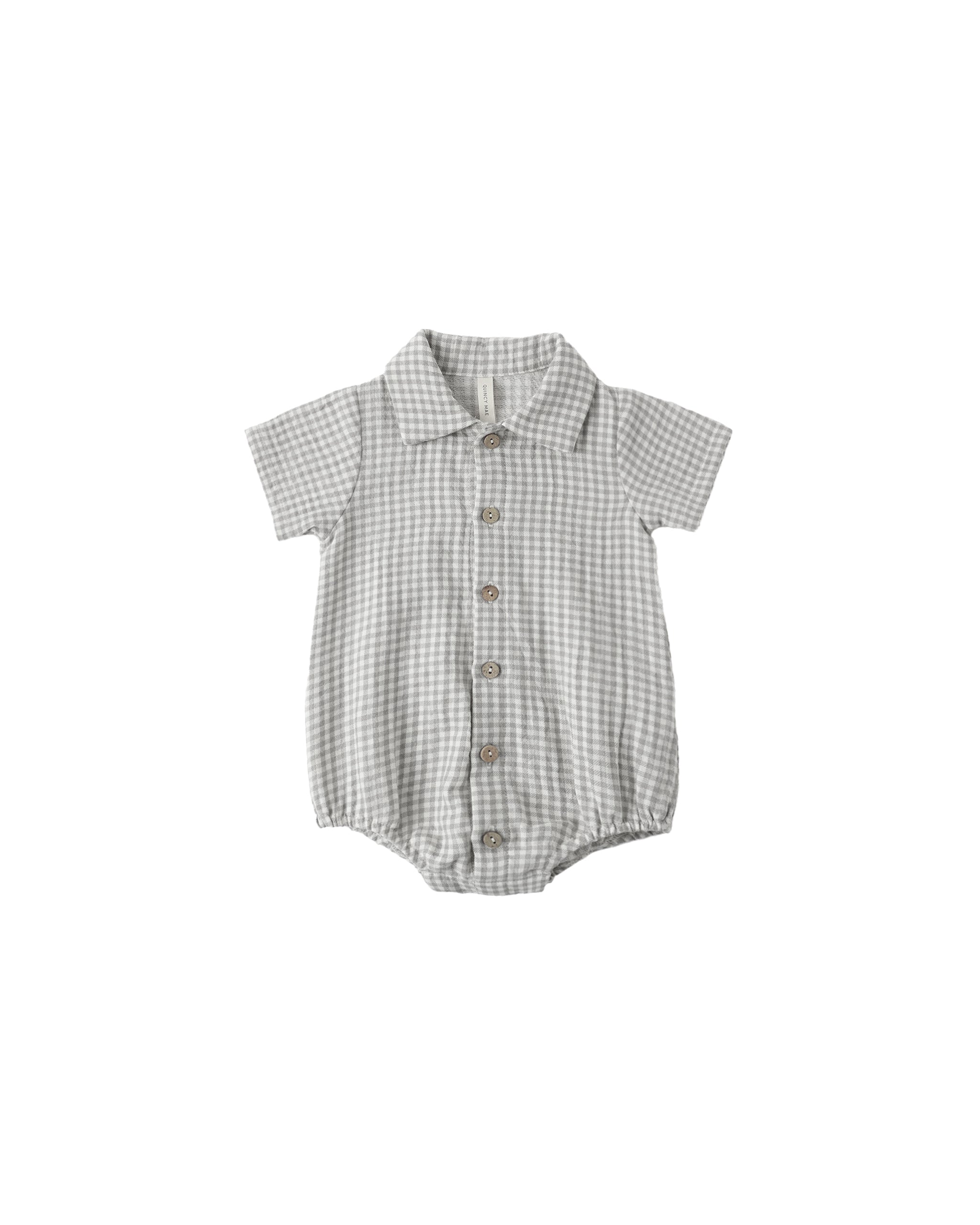 Matteo Romper Sage Gingham