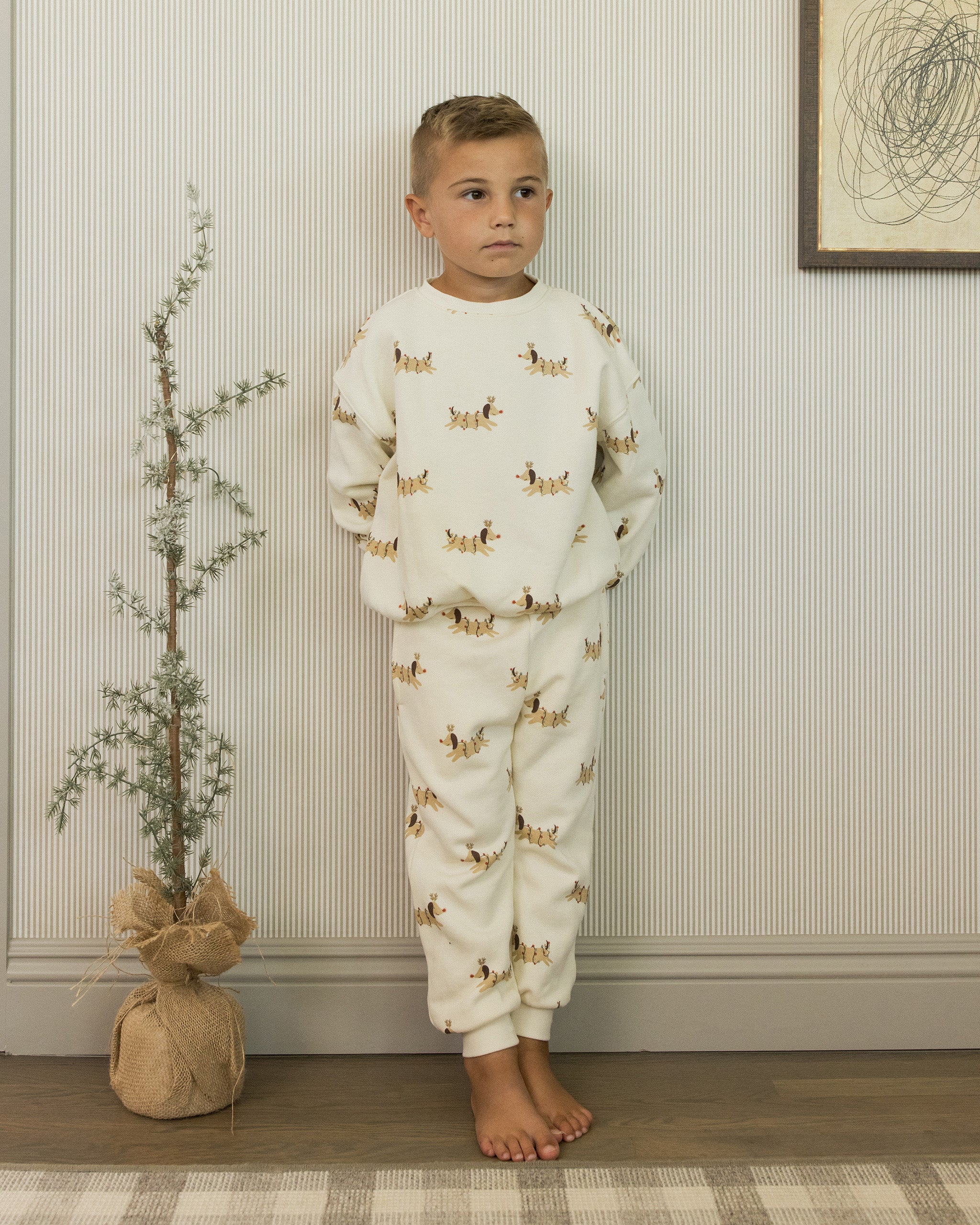 Jogger Sweatpants Christmas Dogs