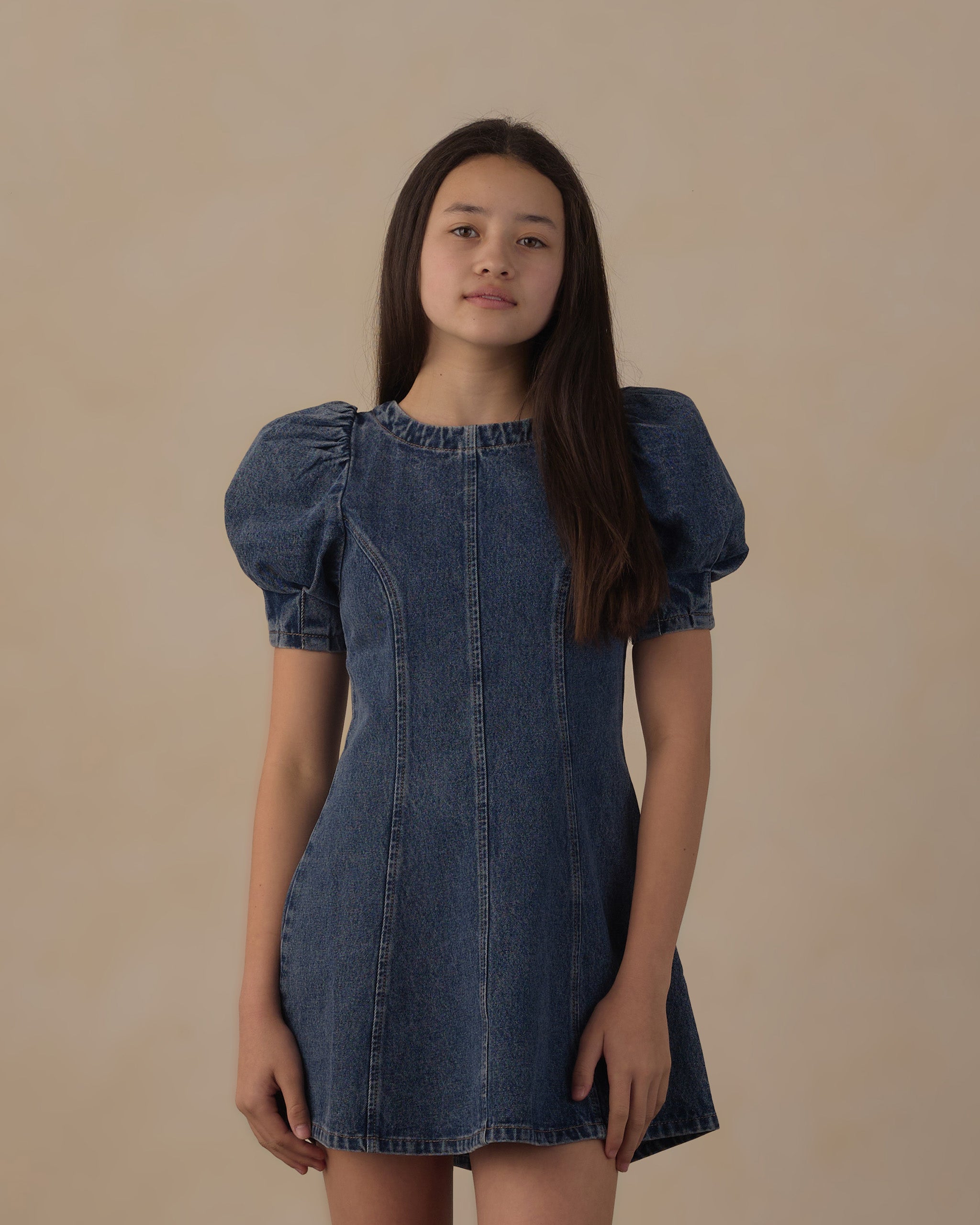 Teen Levi Mini Dress Indigo