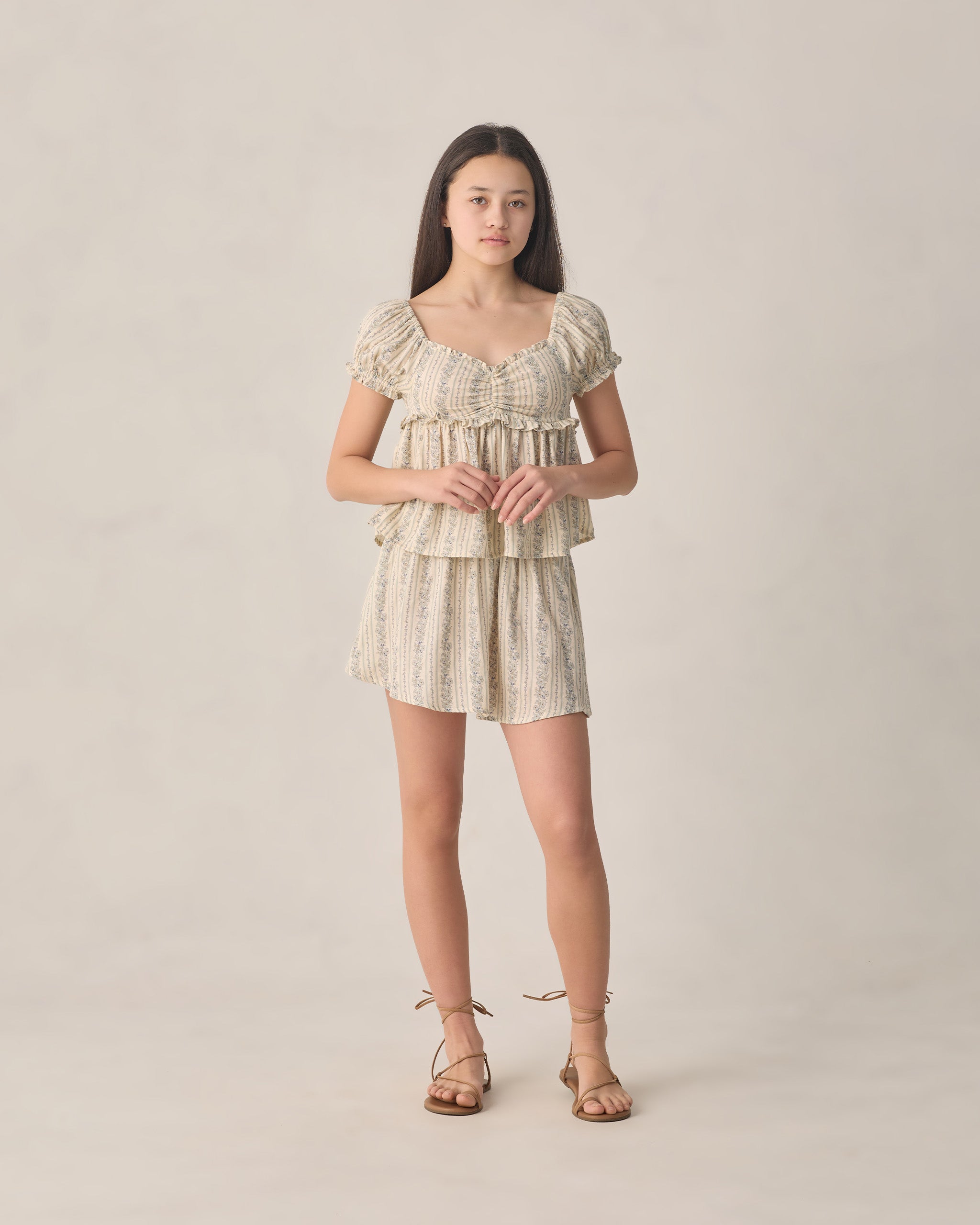 Teen Ribbed Tank Natural