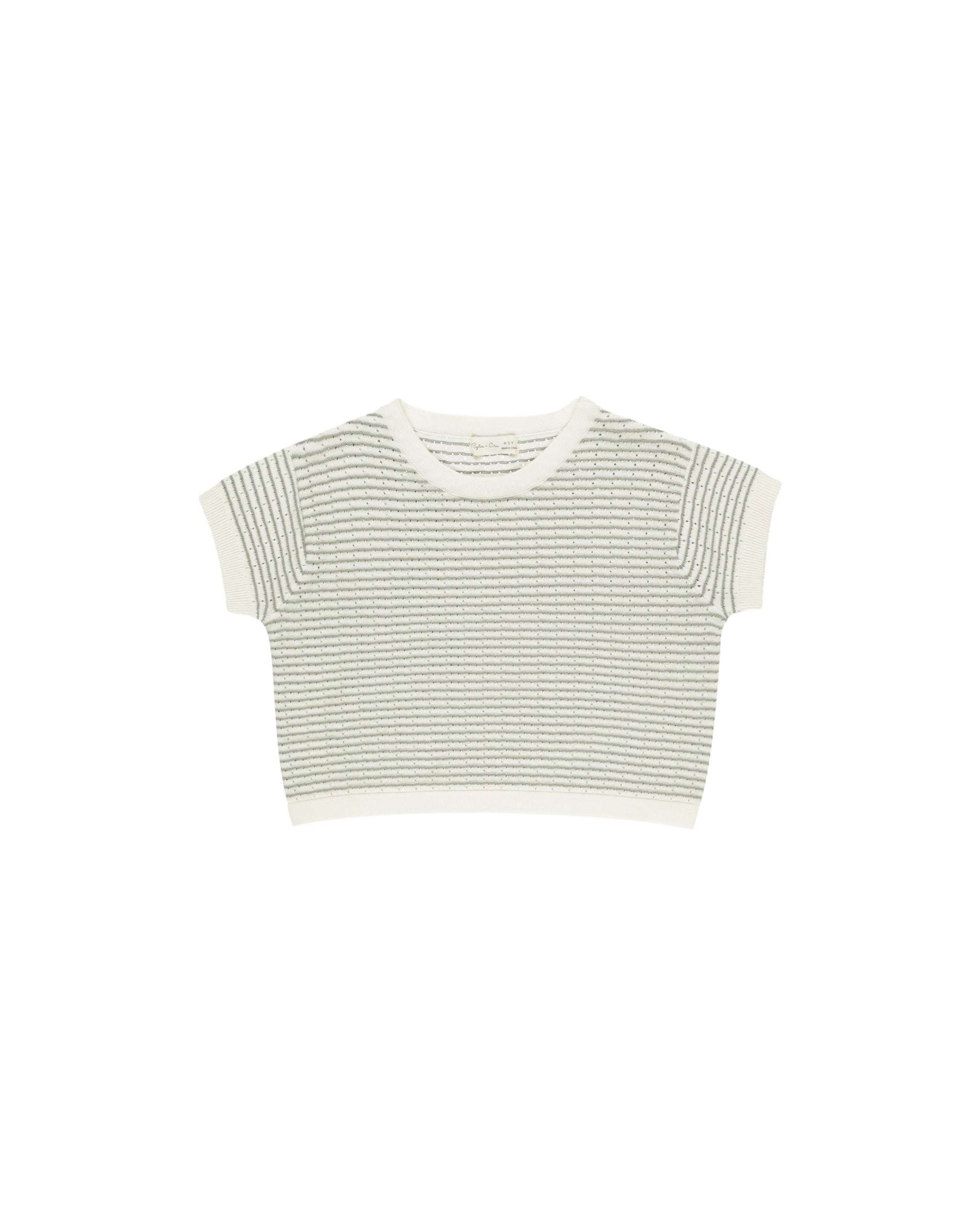 Boxy Crop Knit Tee