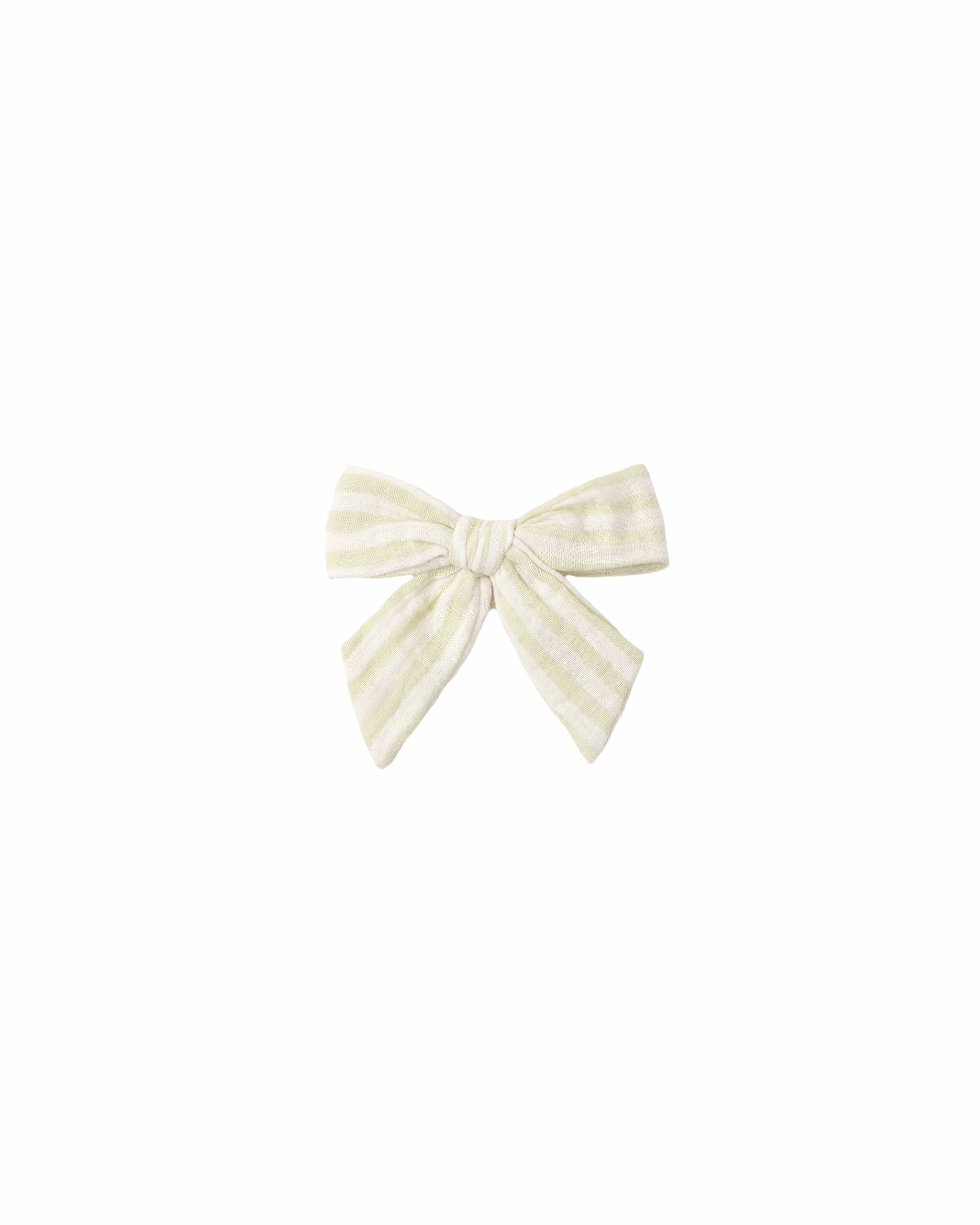 Bow citron Ivory Stripe