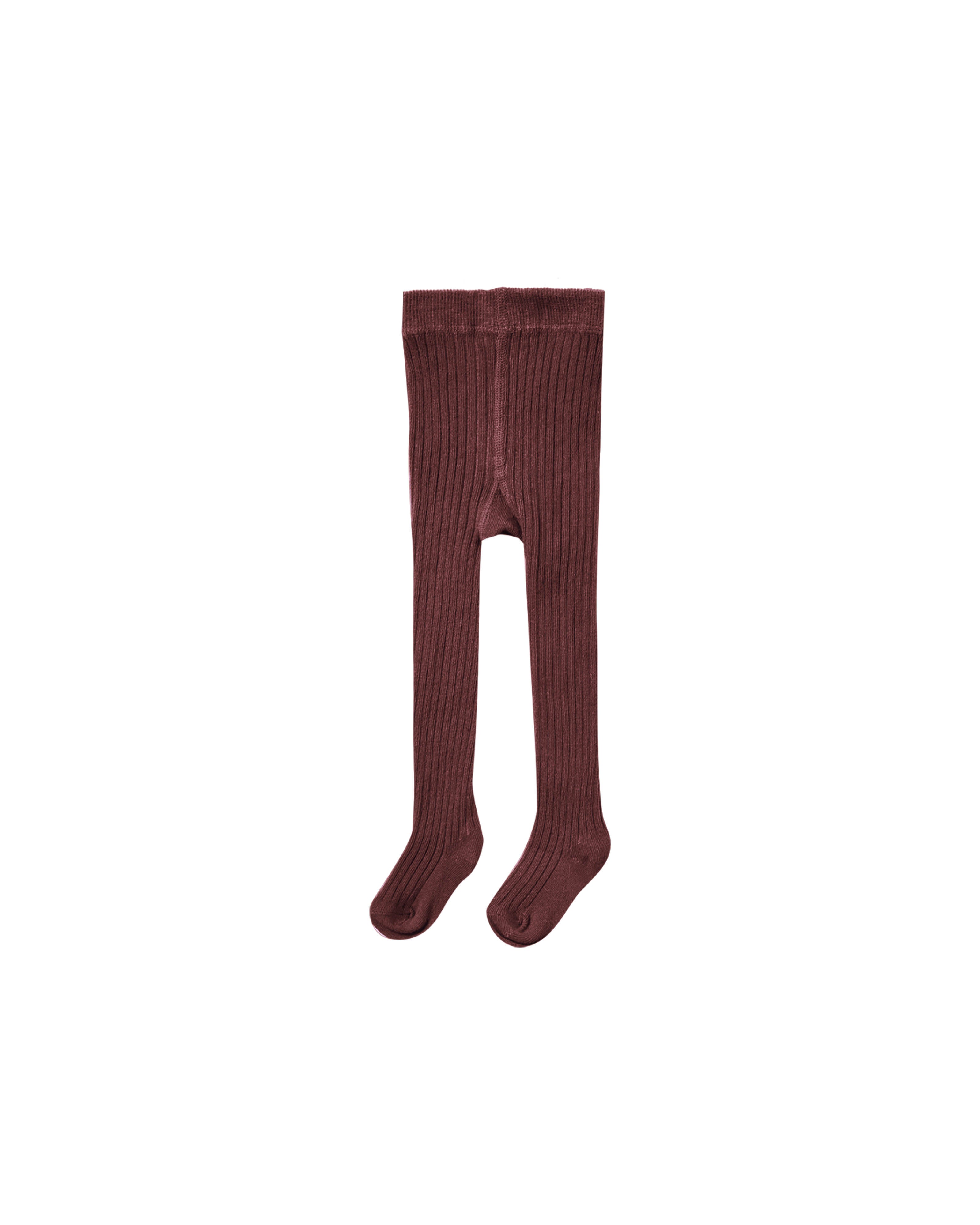 Ribbed Tights Burgundy
