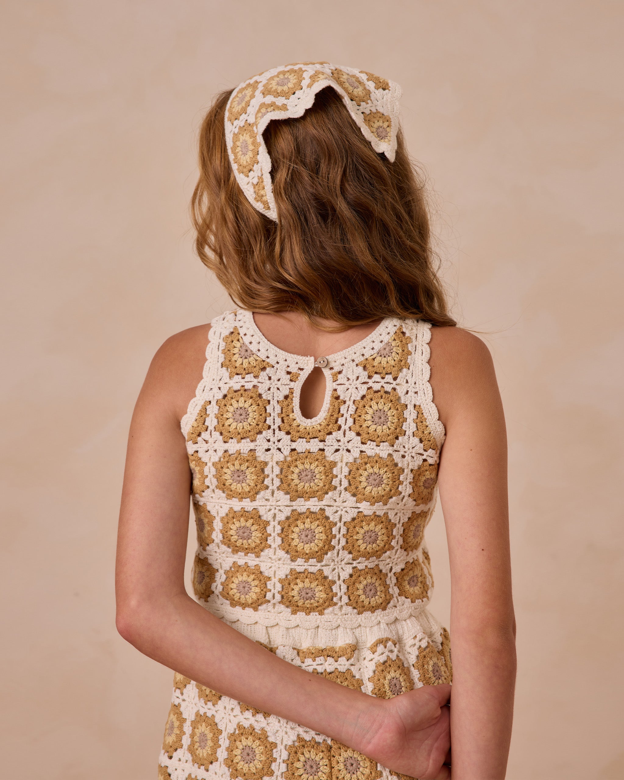 Crochet Tank Set Marigold Daisy