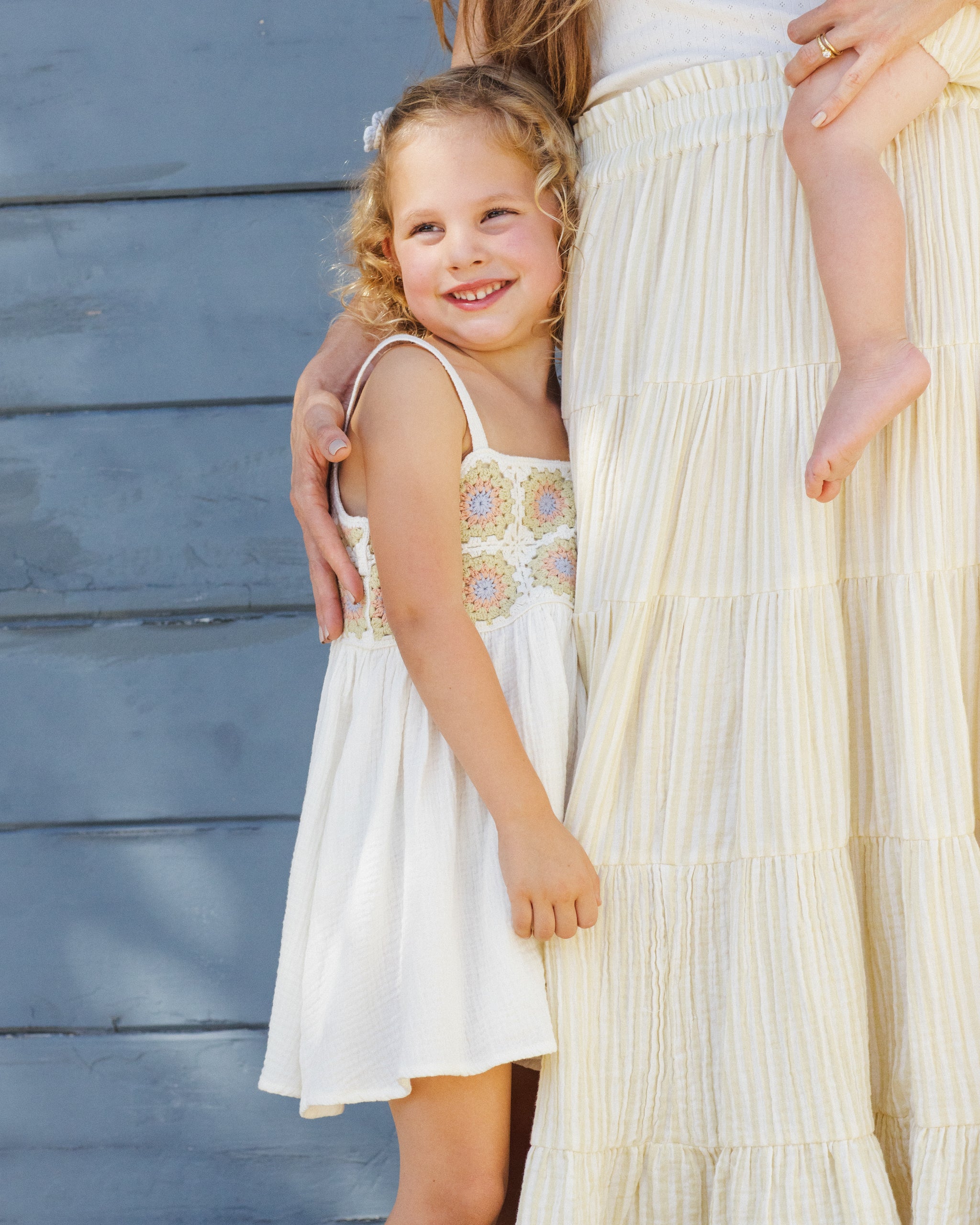 Crochet Sundress Citron Daisy Check