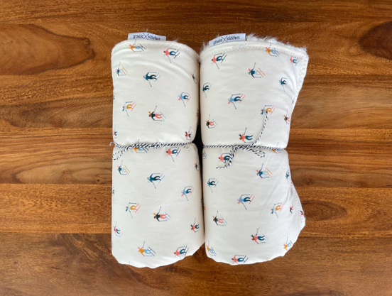 Ski Peeps Sherpa Blanket Powder Day Skiers