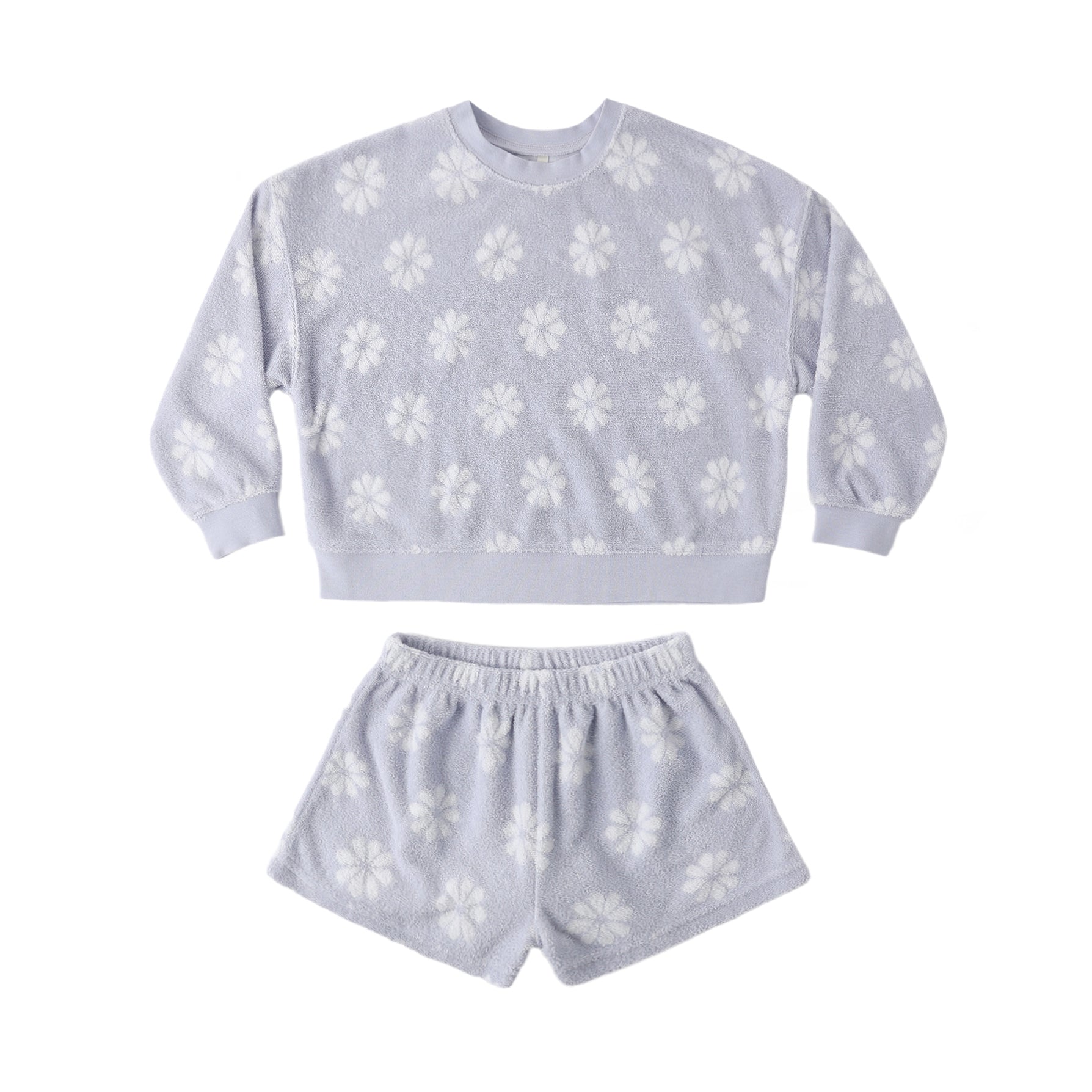 Summer Terry Set Periwinkle Daisy
