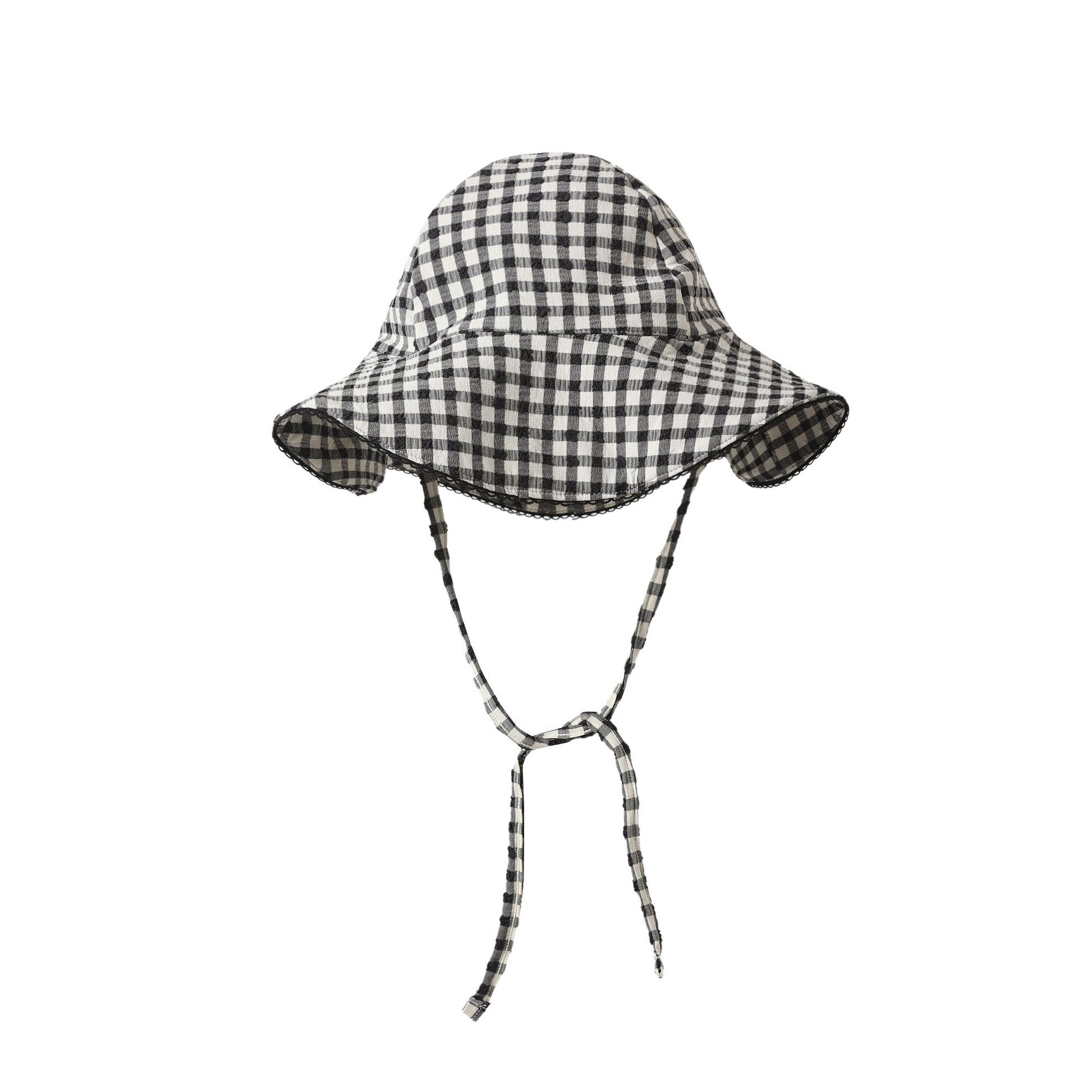 Swim Hat Black Gingham