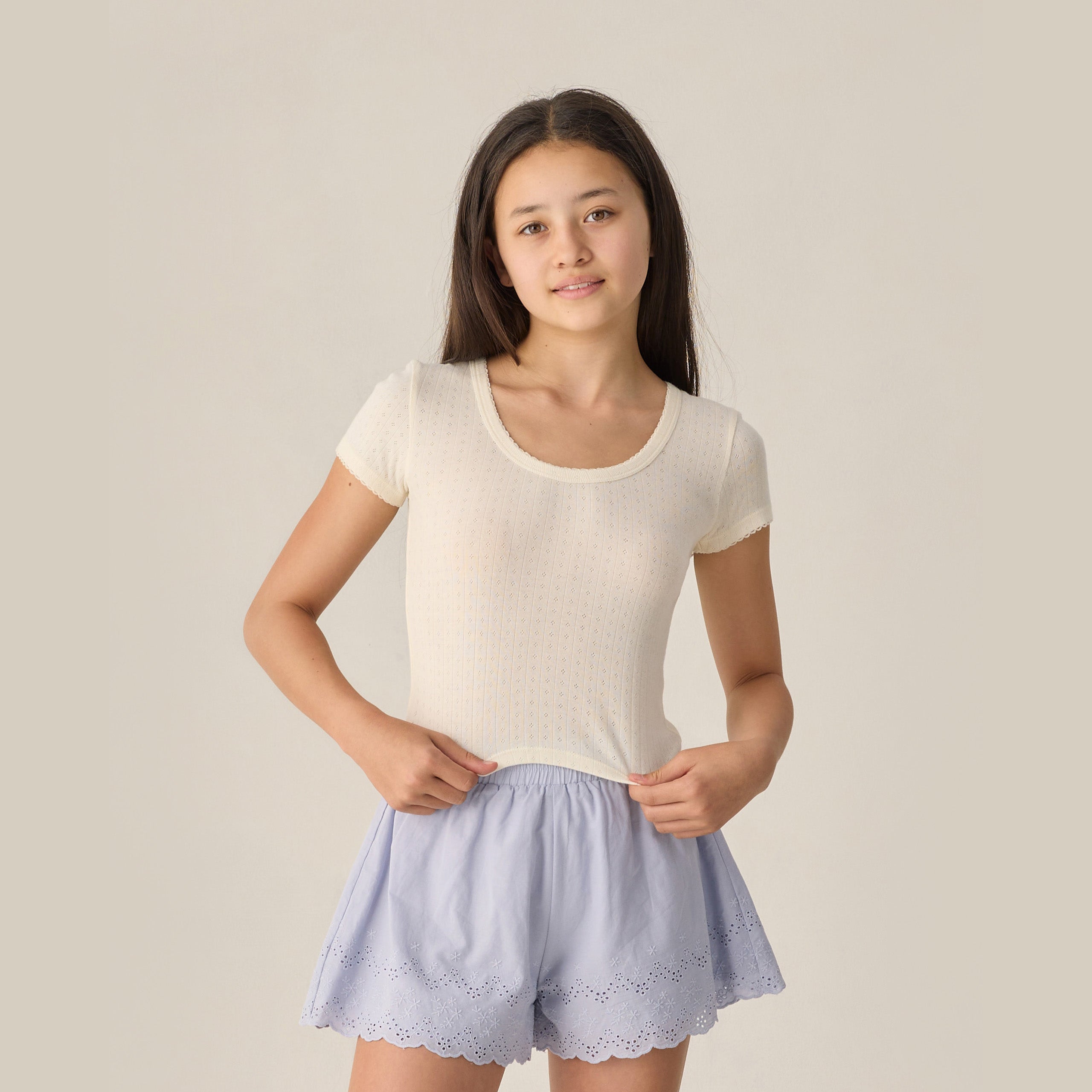 Teen Remi Short Periwinkle