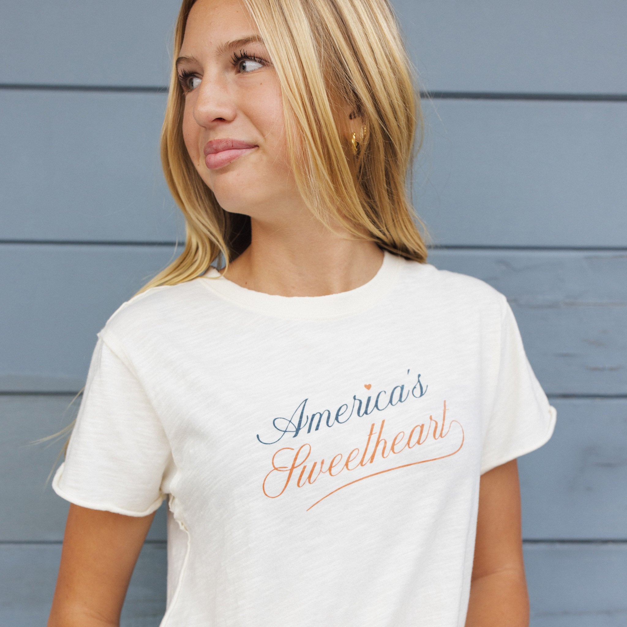 Teen Vintage Tee America's Sweetheart