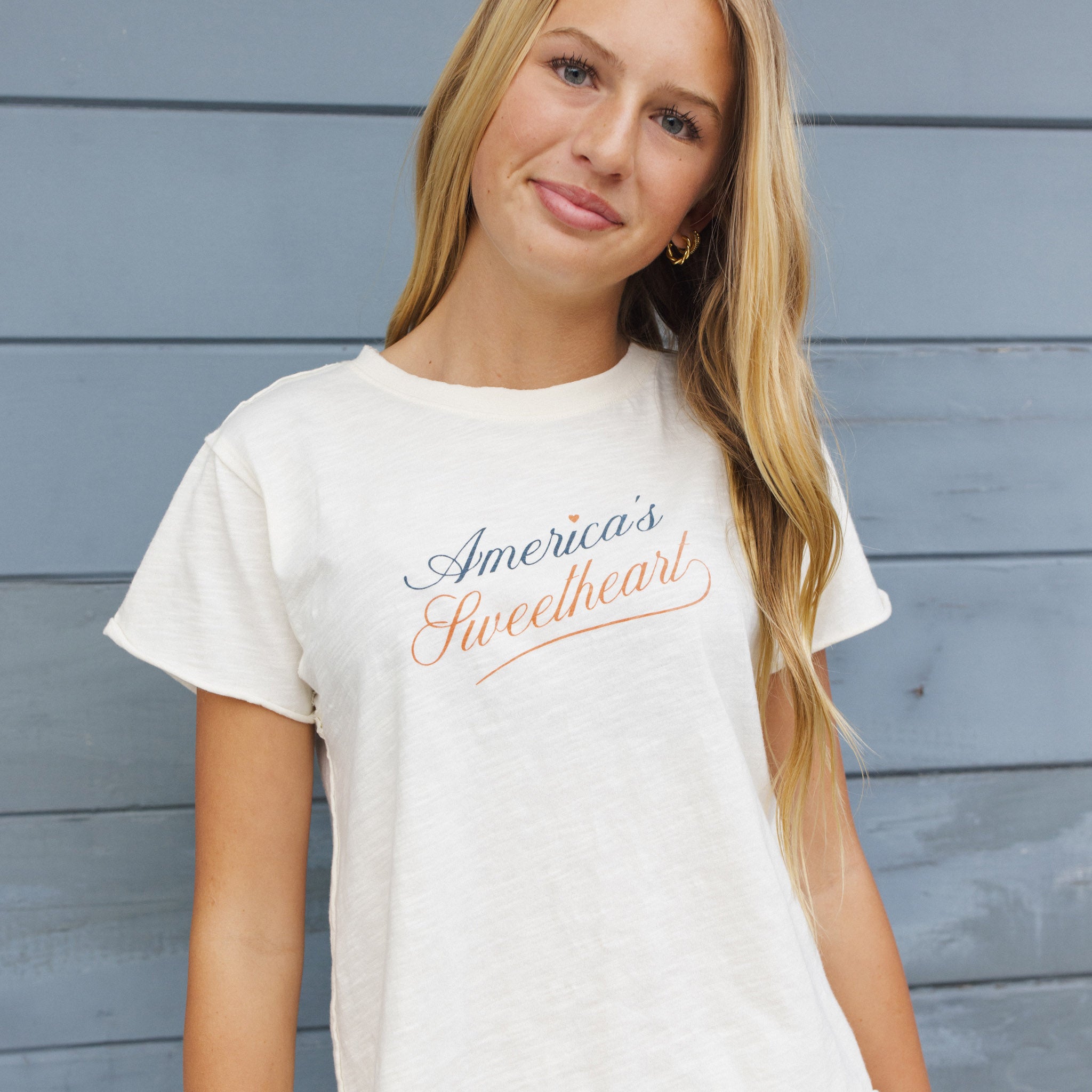 Teen Vintage Tee America's Sweetheart