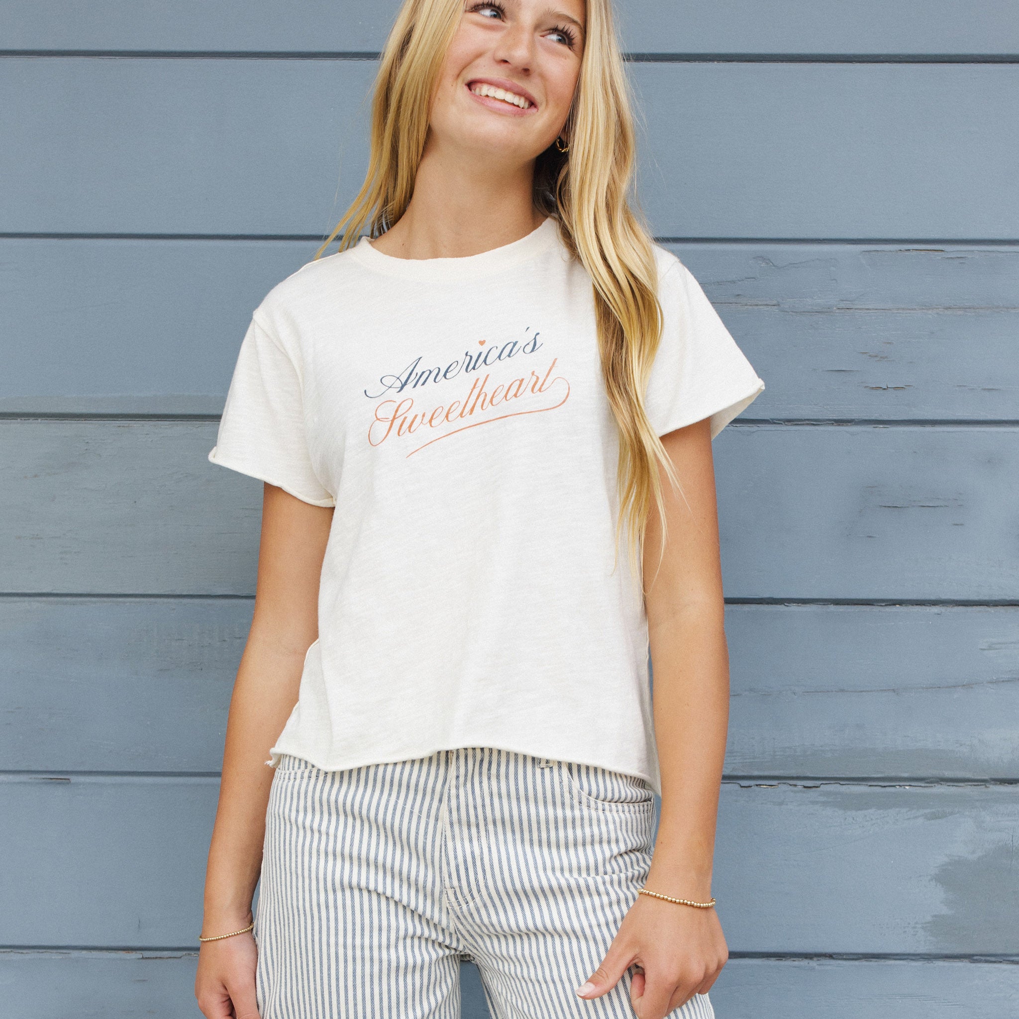 Teen Vintage Tee America's Sweetheart
