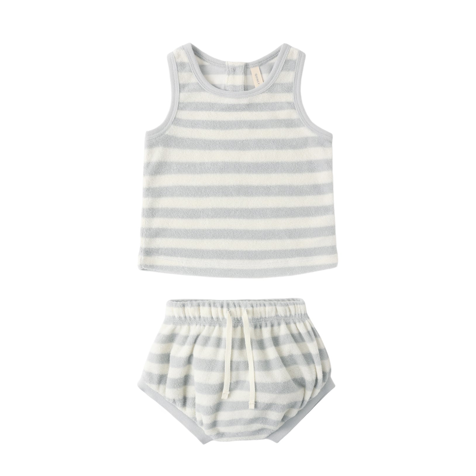 Terry Tank + Short Set Sky Stripe