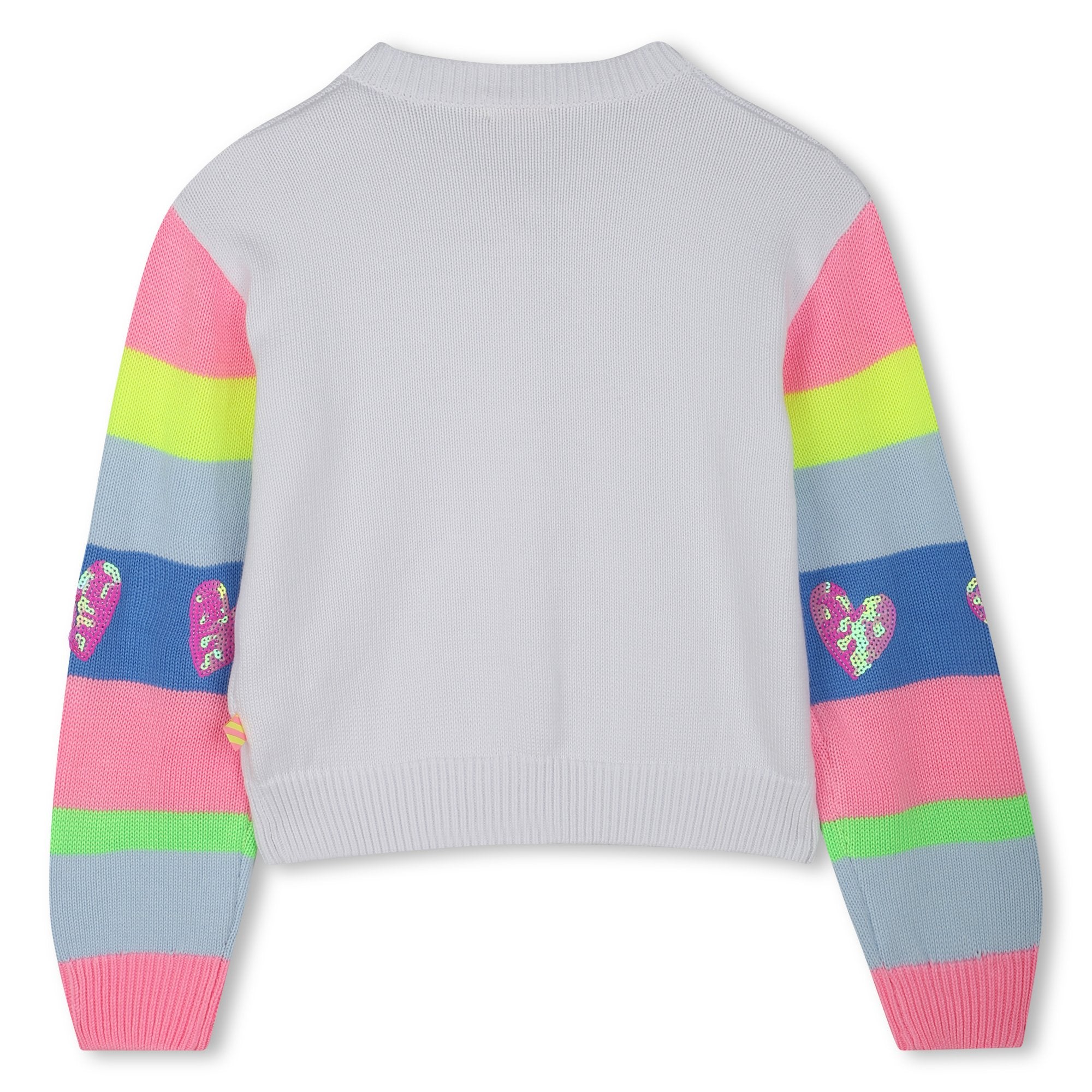 Cardigan With Colorful Sleeves