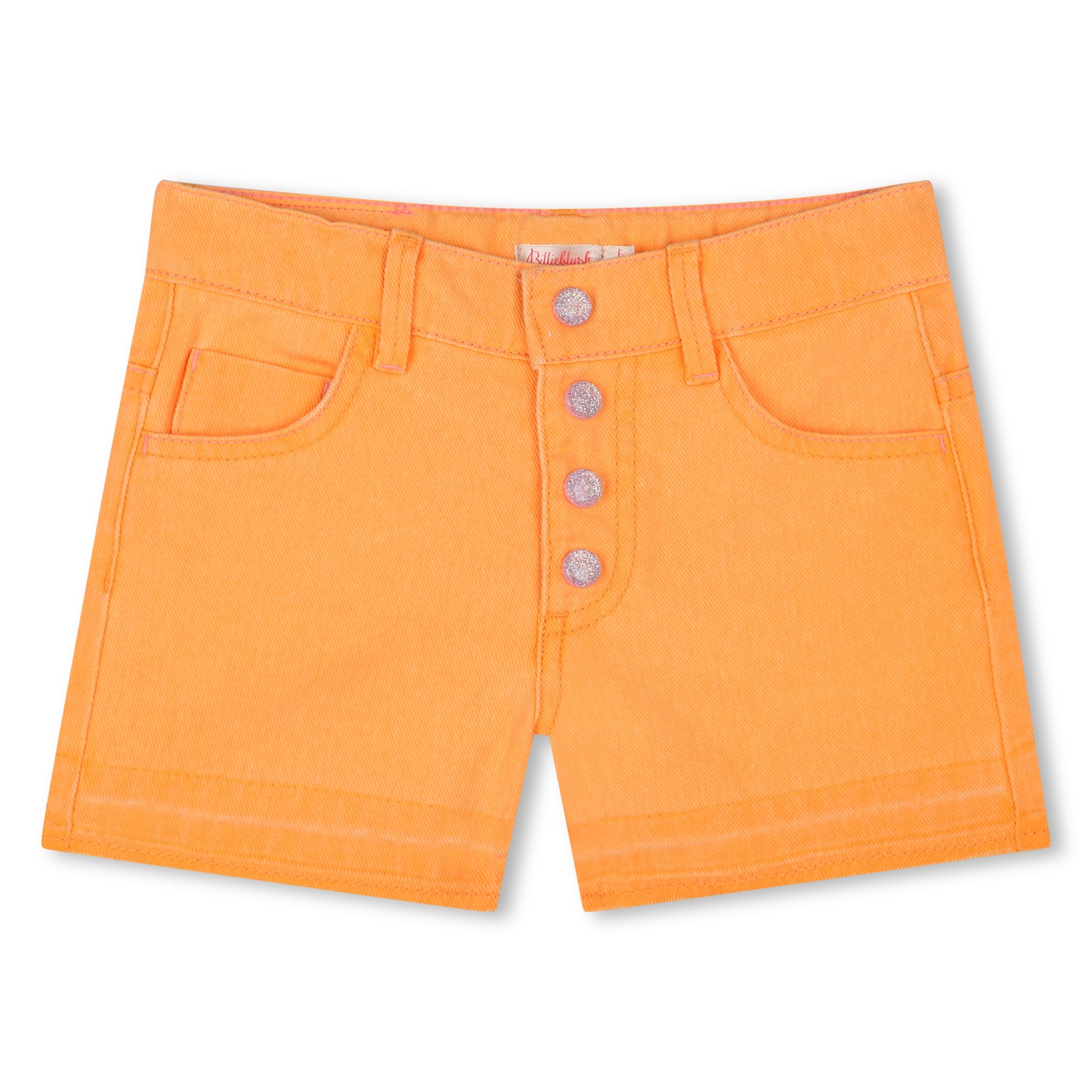 Orange Pop Denim Shorts