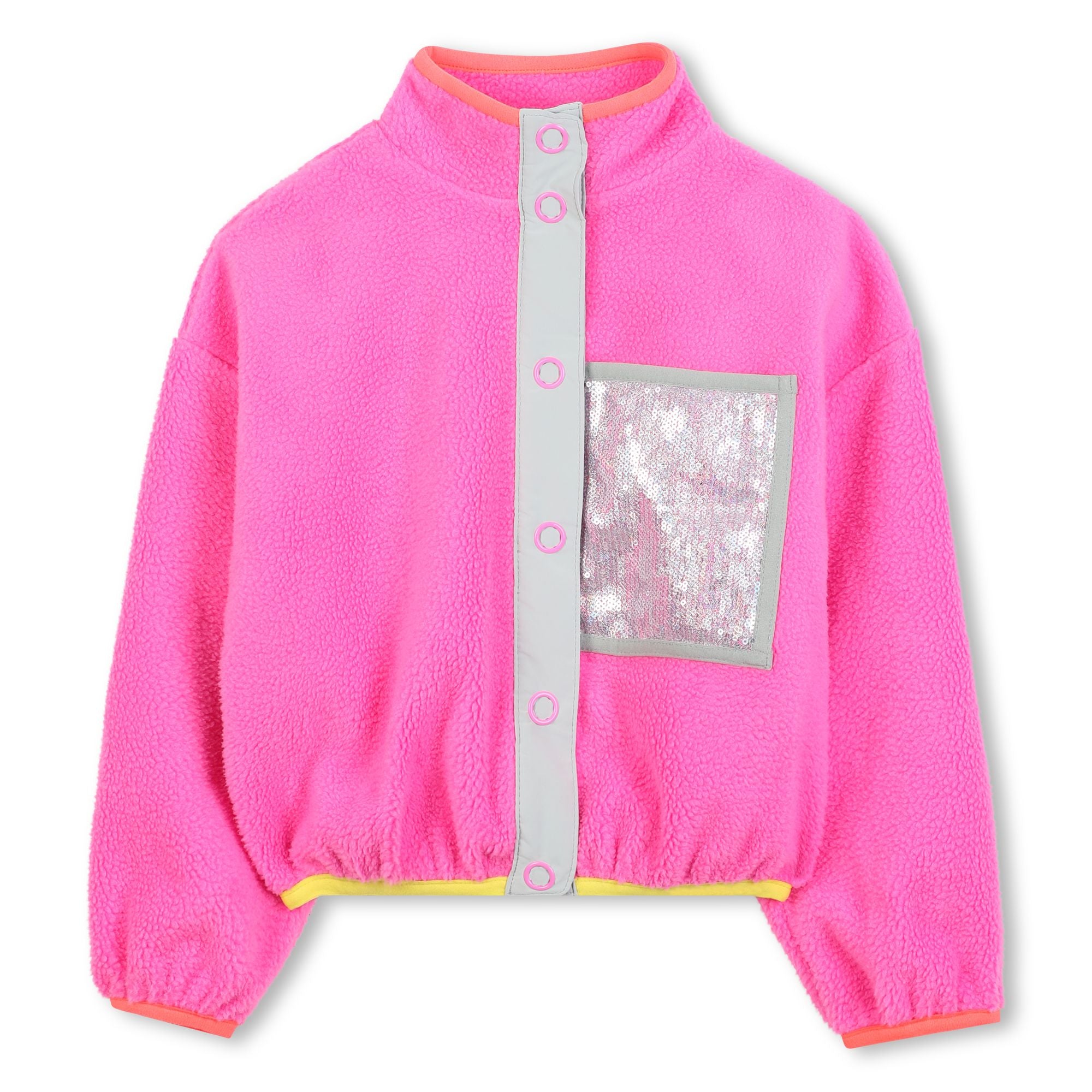 Girls Fleece Button Front Sweat Shirt