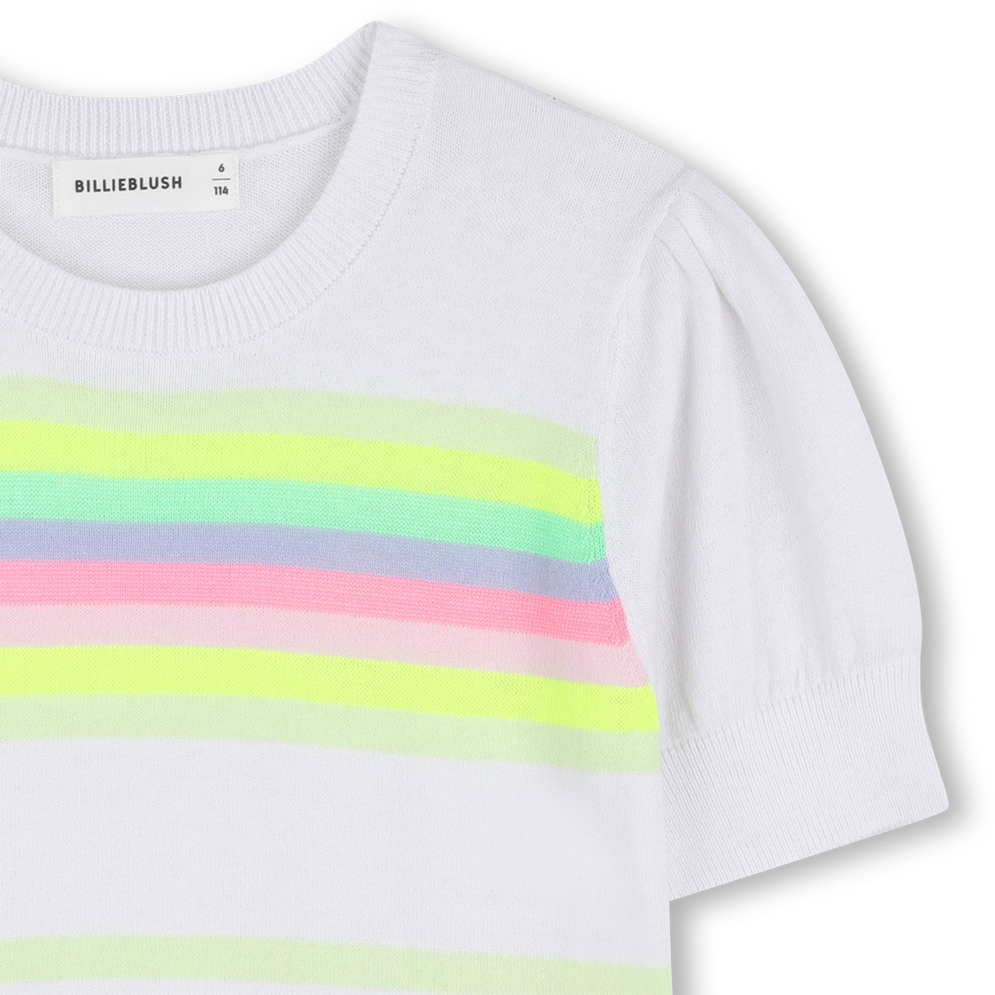 Striped Knit SS Sweater