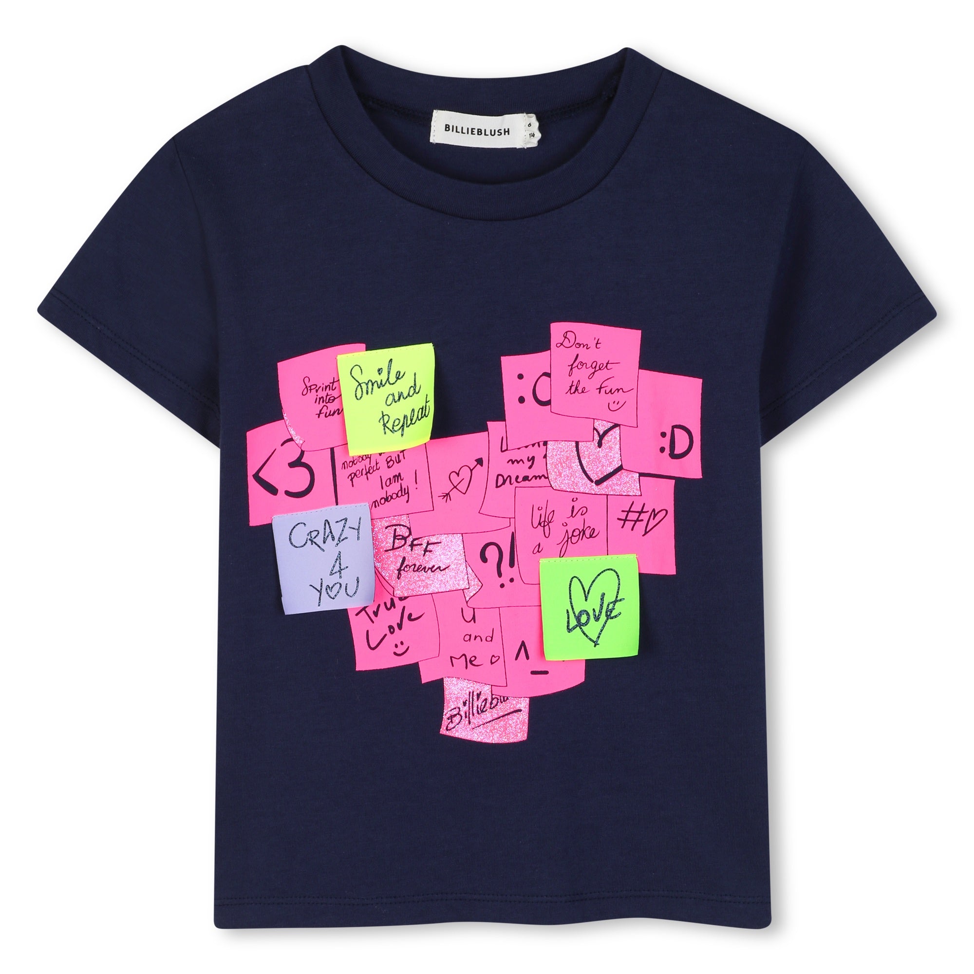 Girls Post it Note Graphic Tee