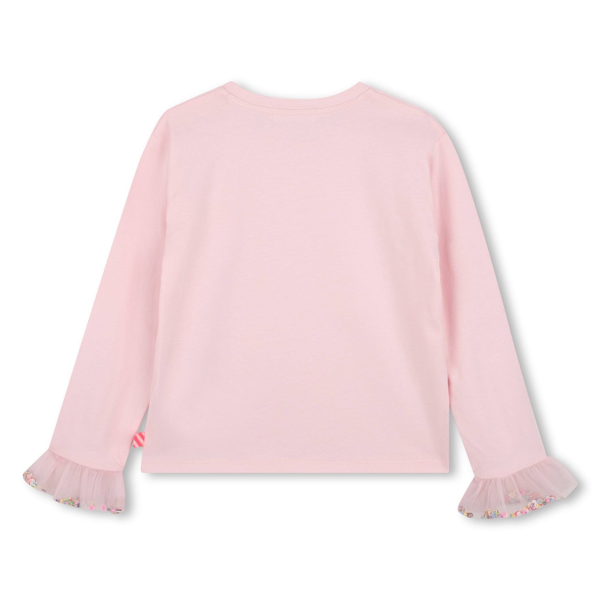 Girls LS Tee with mesh cuff